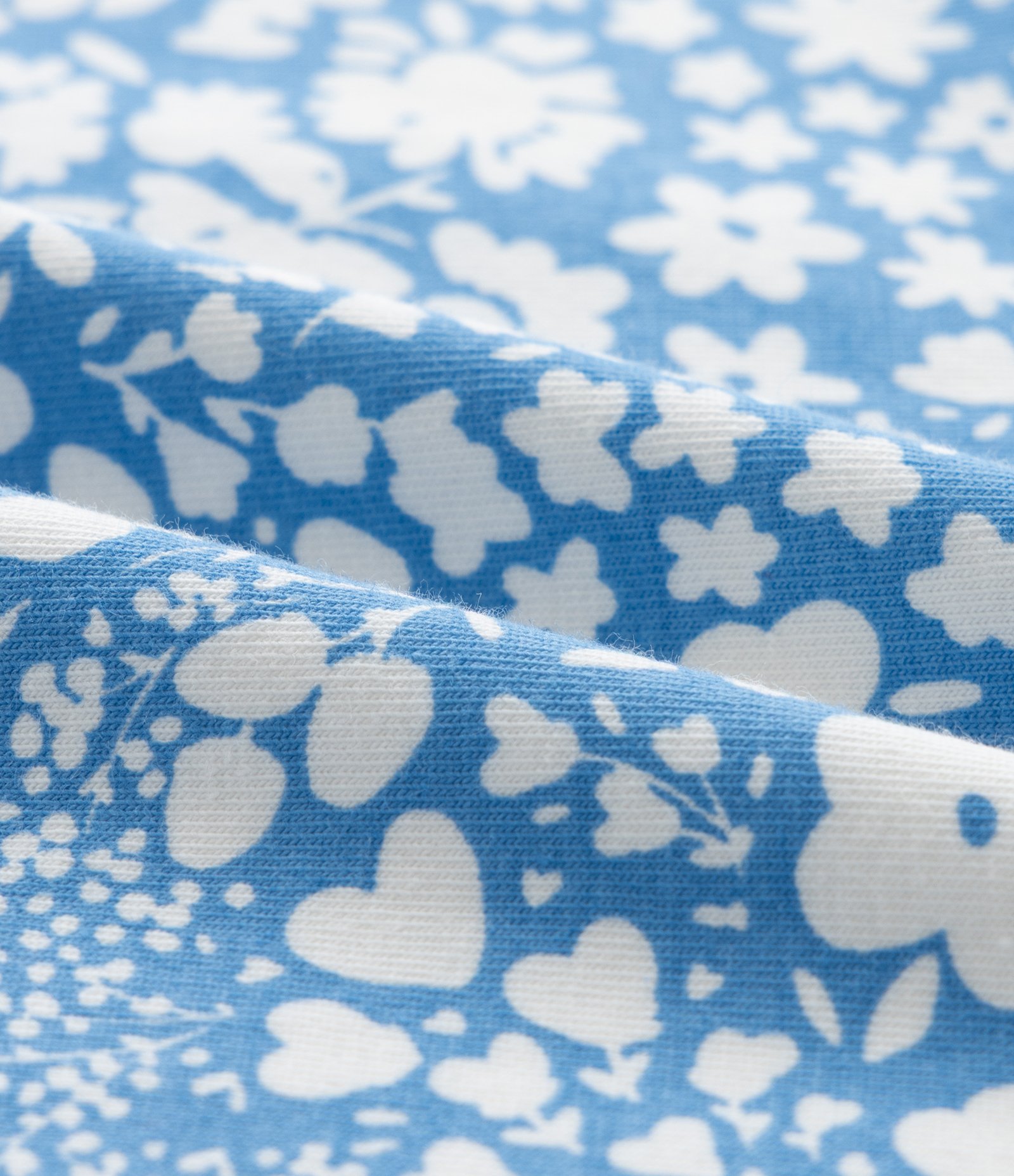 Regata Infantil Slim com Estampa Floral - Tam 1 a 6 Anos Azul 3