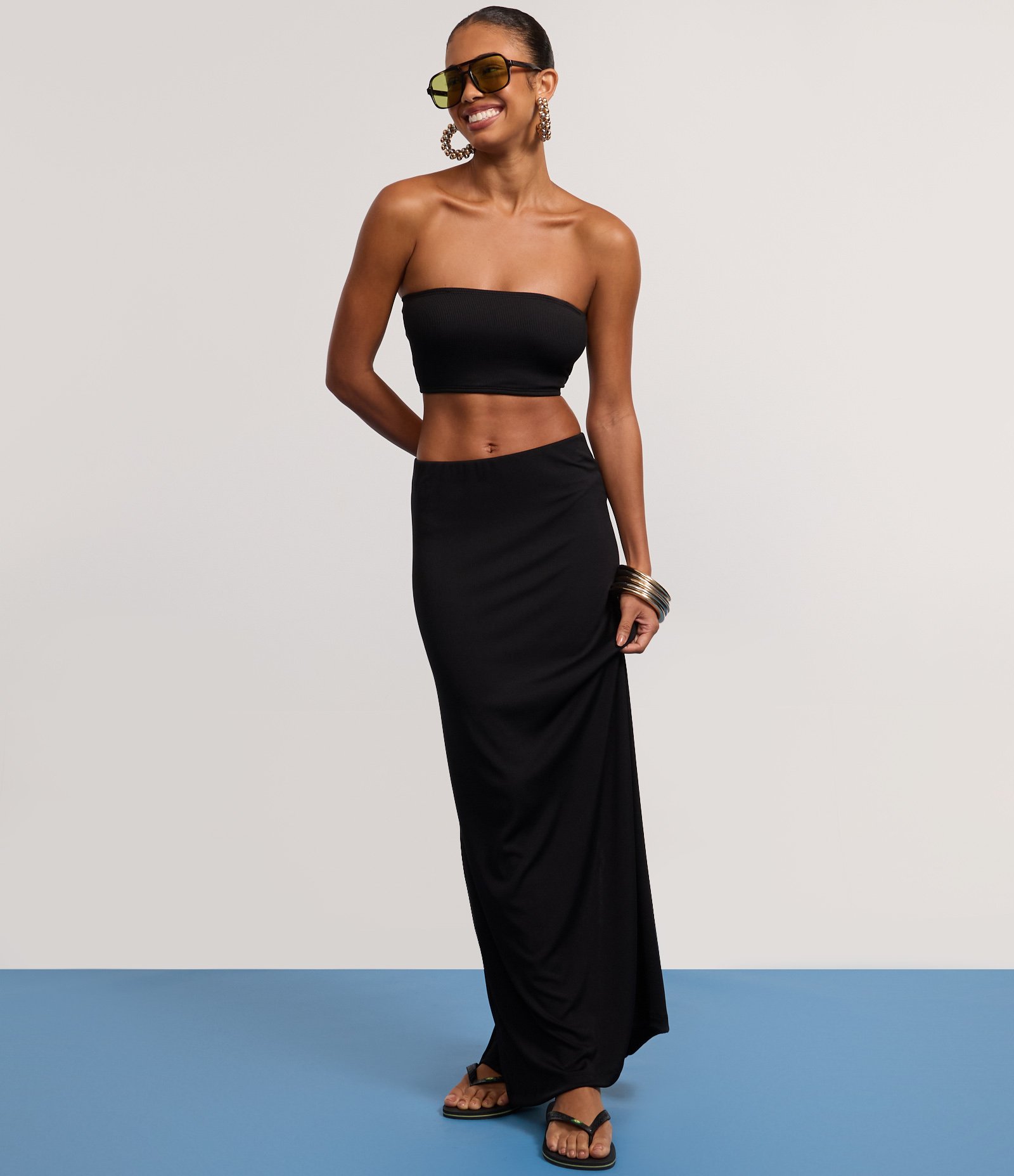 Blusa Super Cropped em Ribana Preto 4