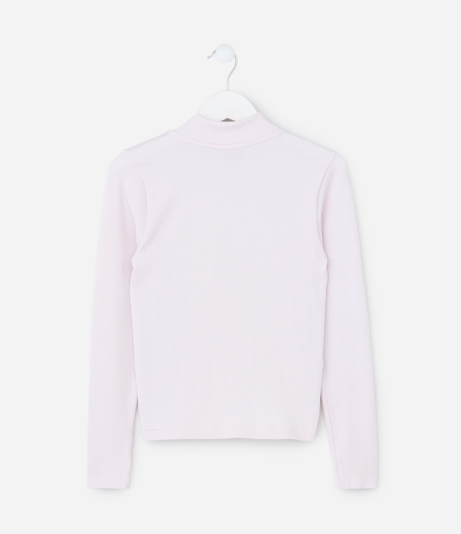 Camiseta Infantil Seamless com Gola Alta – Tam 5 a 14 Anos Rosa Neve 3