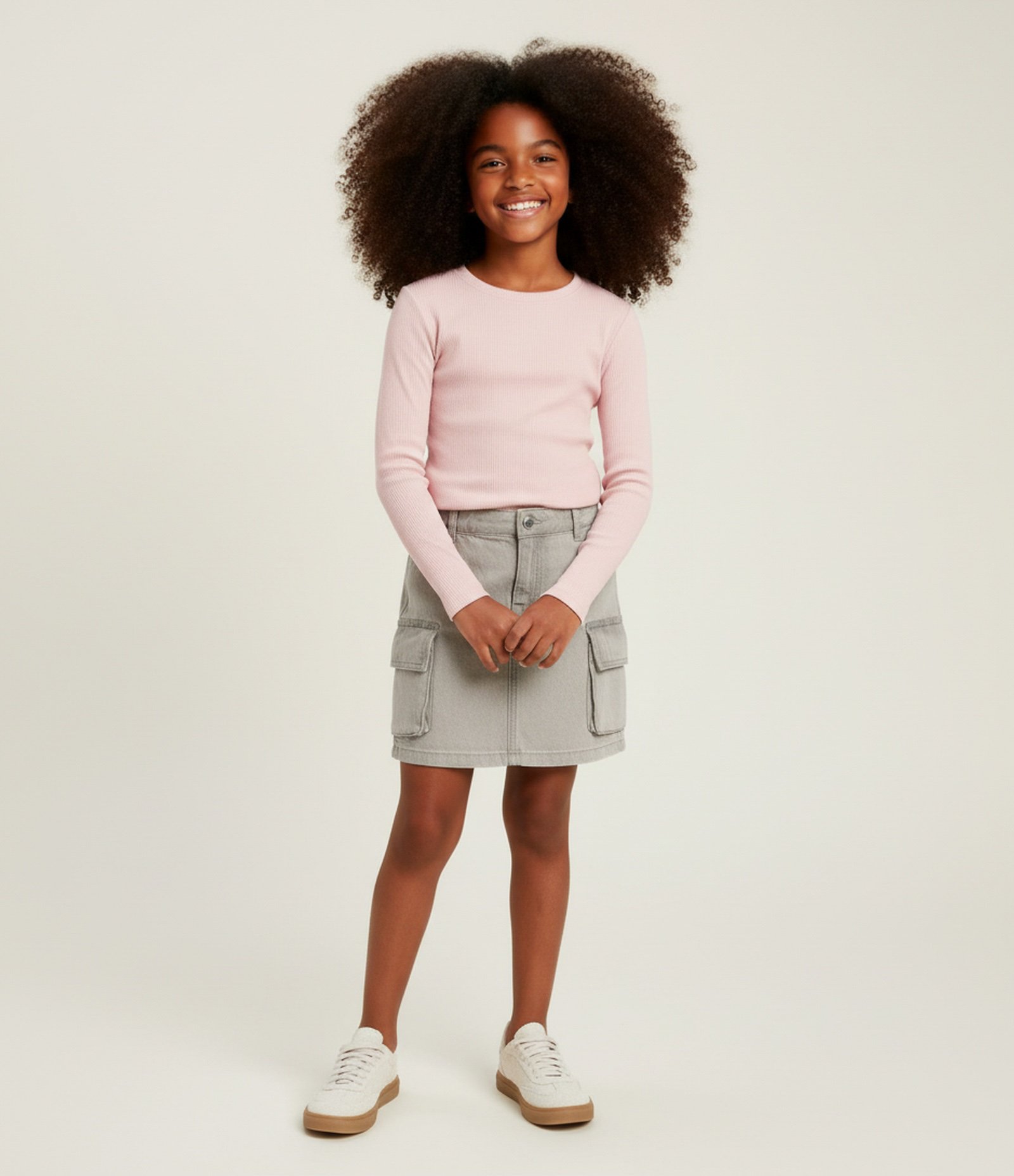 Camiseta Térmica Infantil com Manga Longa – Tam 5 a 16 Anos Rosa Claro 1