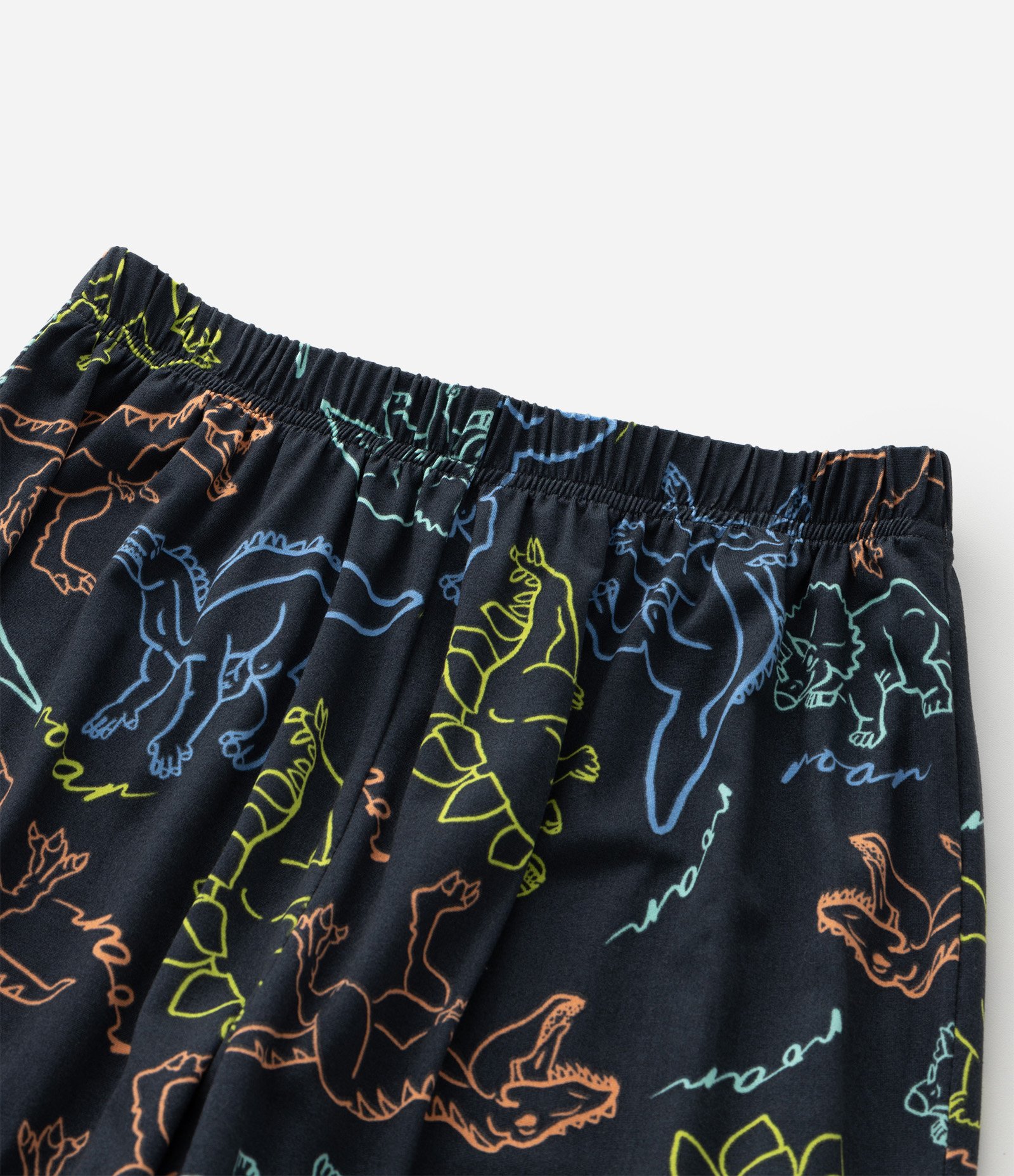 Pijama Infantil Longo com Estampa Dinossauros – Tam 4 a 14 Anos Preto 9