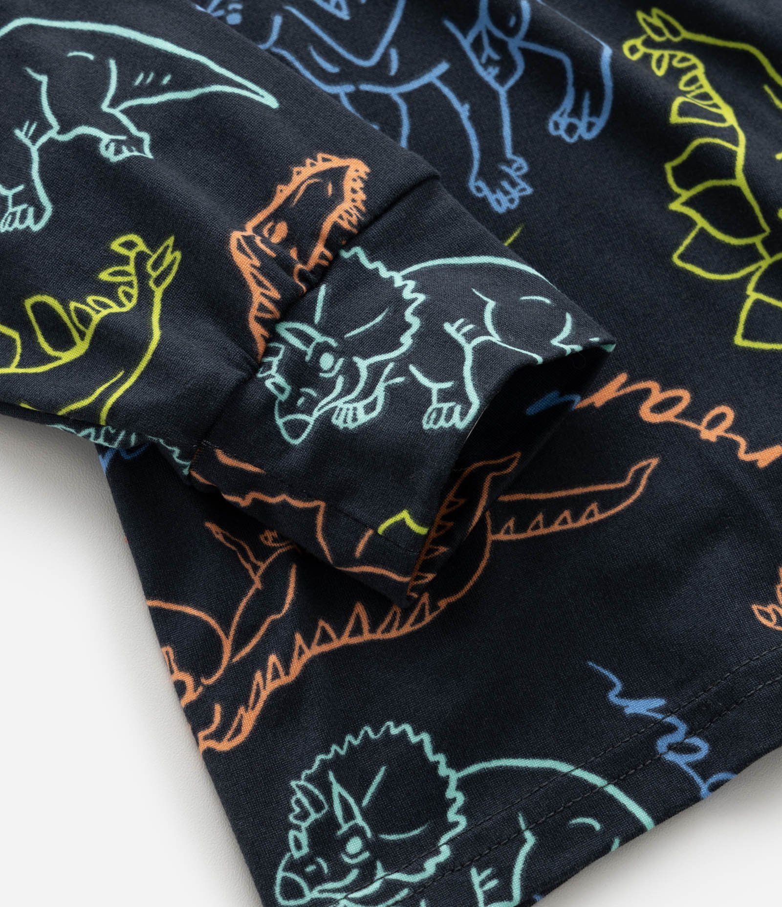 Pijama Infantil Longo com Estampa Dinossauros – Tam 4 a 14 Anos Preto 6