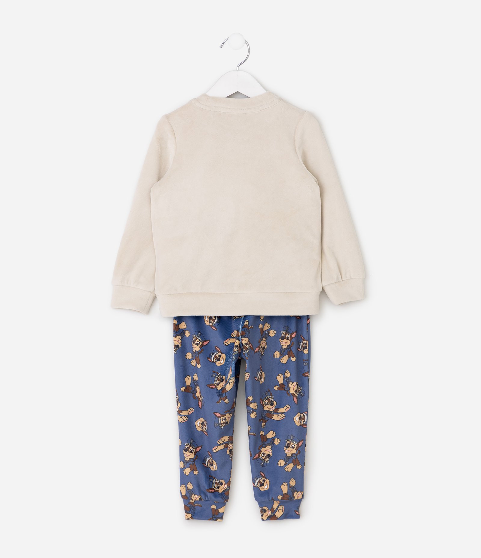 Pijama Infantil com Estampa Chase Patrulha Canina – Tam 2 a 6 Anos Azul/Bege 2