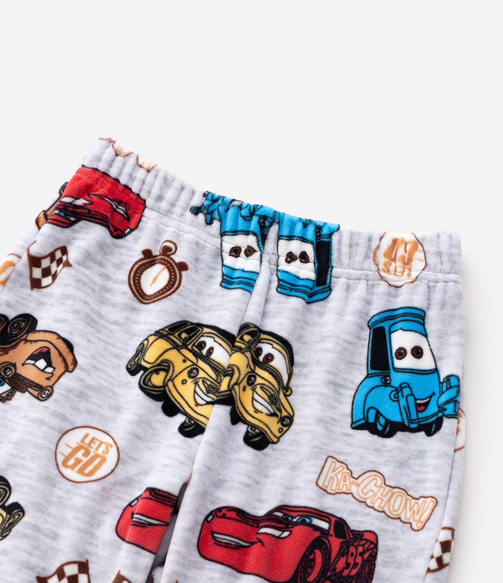Pijama Infantil com Estampa Fullprint Carros – Tam 2 a 8 Anos Cinza 3