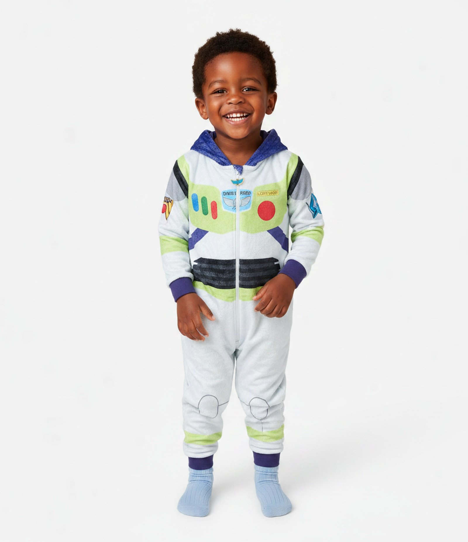 Pijama Infantil Jumper Buzz Lightyear – Tam 2 a 8 Anos Branco/Verde/Roxo 1