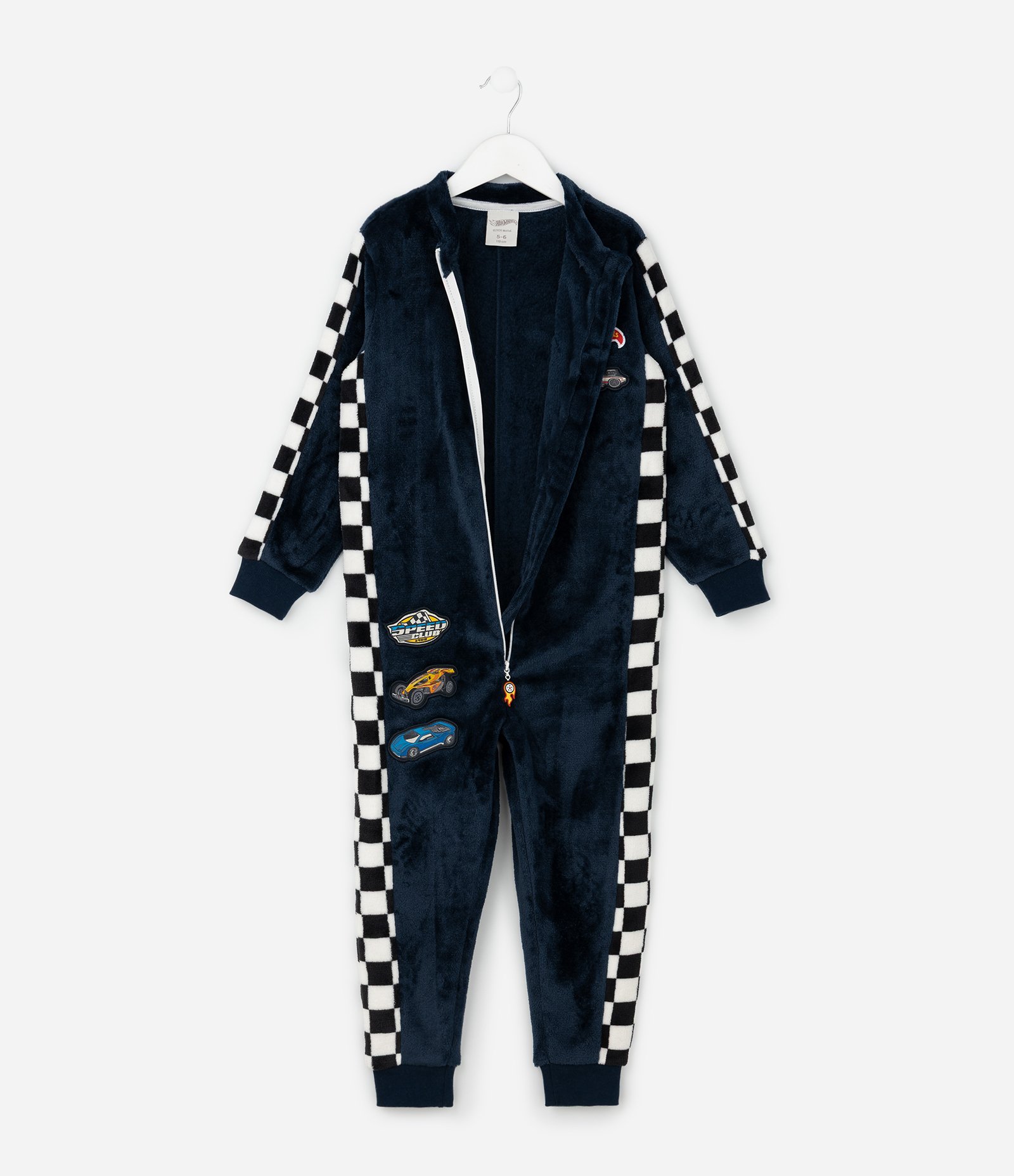 Pijama Infantil Jumper com Estampa Hot Wheels – Tam 3 a 10 Anos Azul Marinho 2