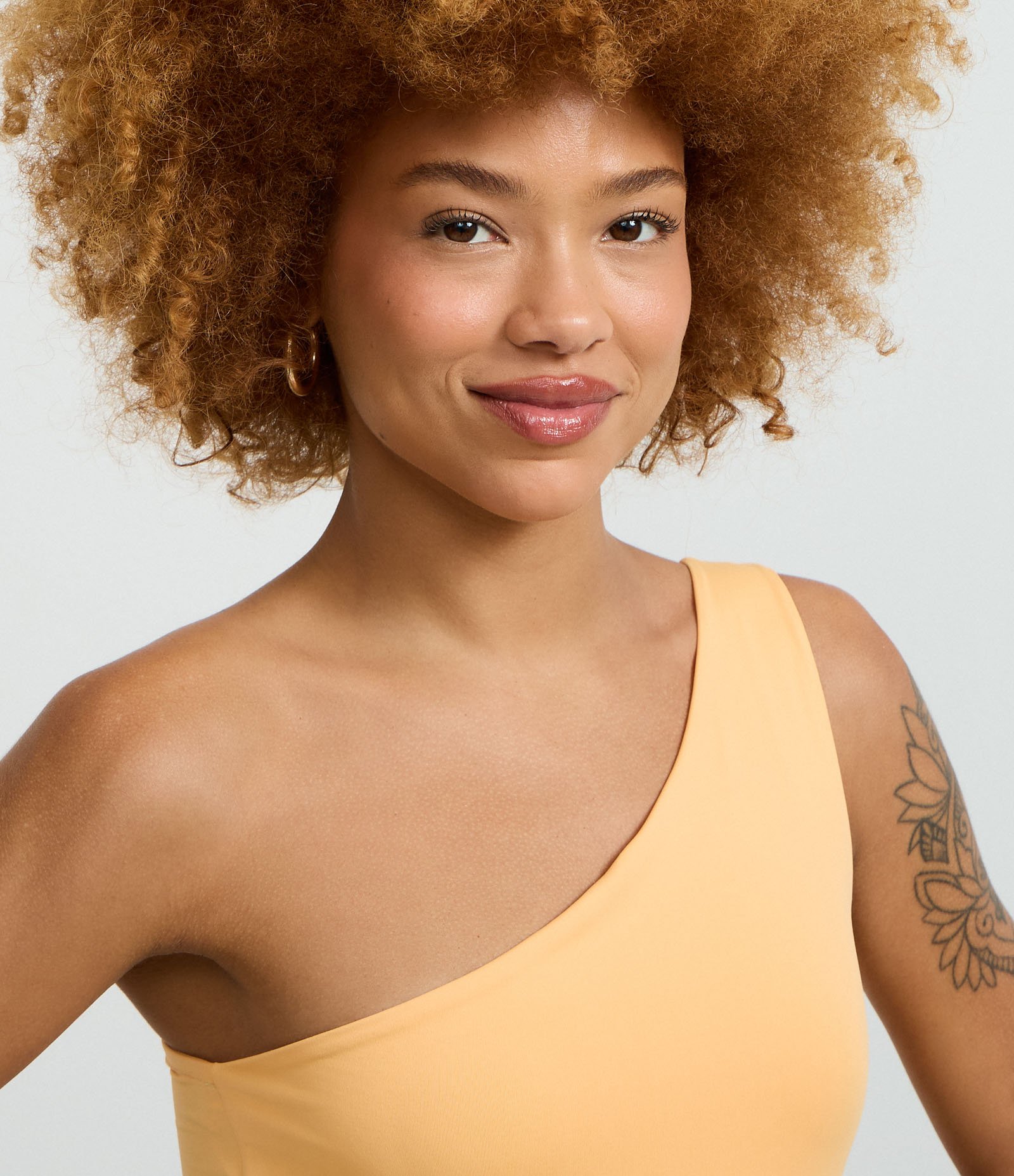 Body Ombro Único em Microfibra Laranja 6