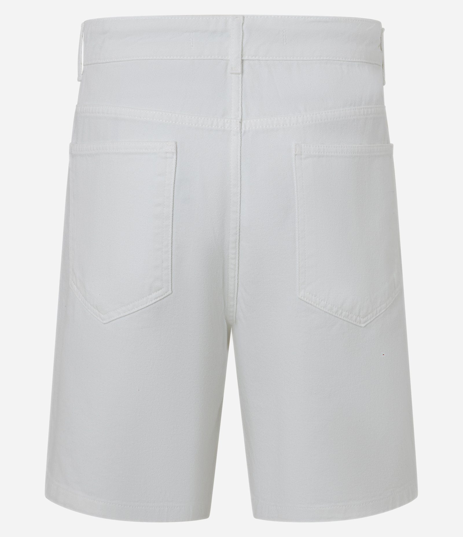 Bermuda Reta em Sarja com Bolsos Branco 8