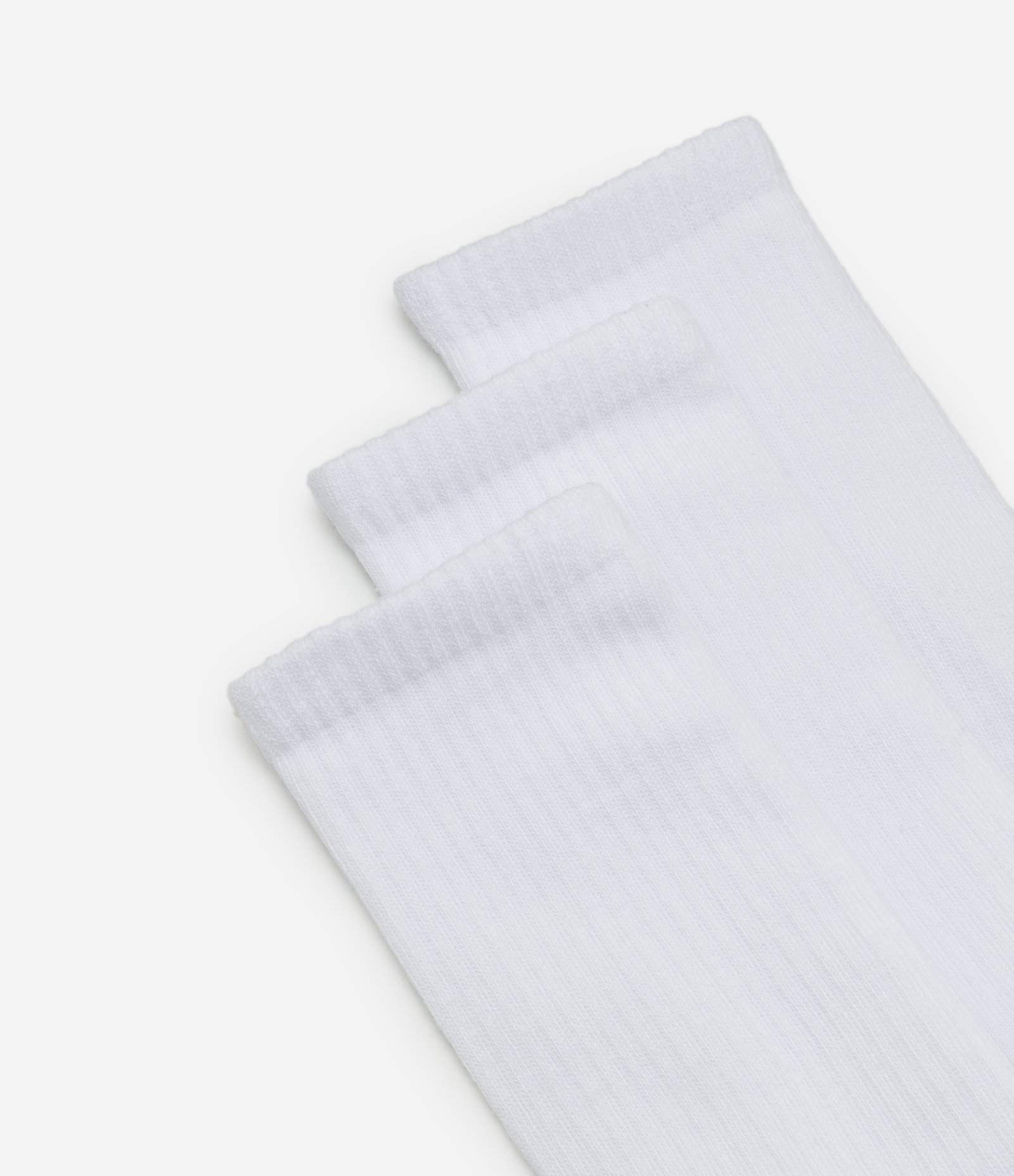 Kit 03 Meias Cano Alto em Algodão Atoalhado Branco 4
