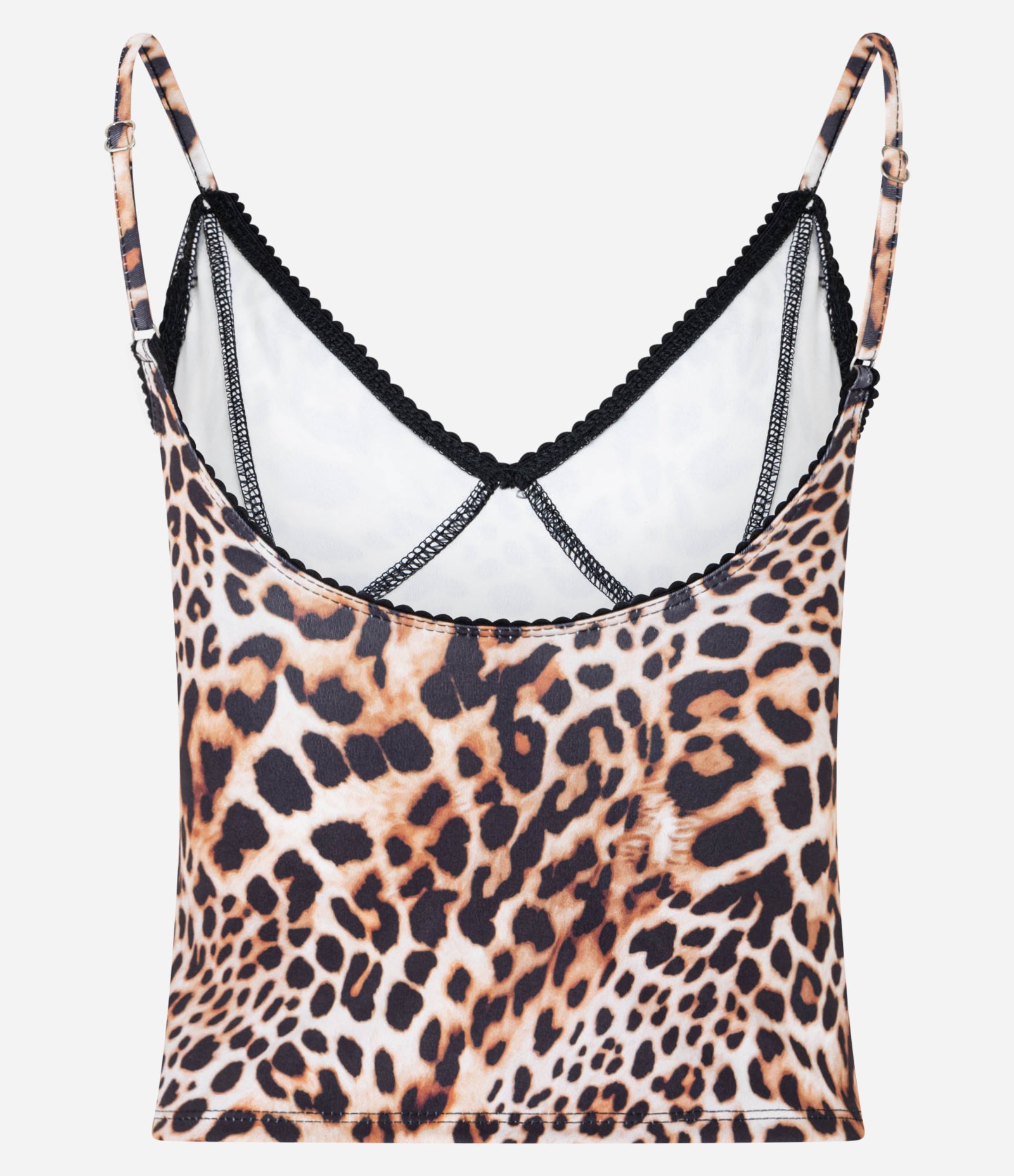 Blusa de Alça em Microfibra com Estampa Animal Marrom 5