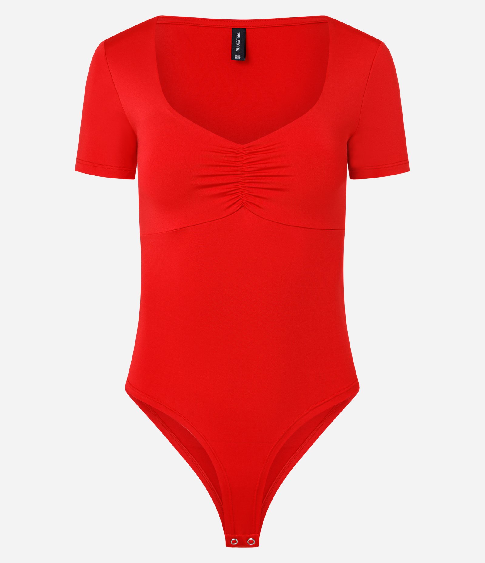 Body em Microfibra com Franzido no Busto Vermelho 4