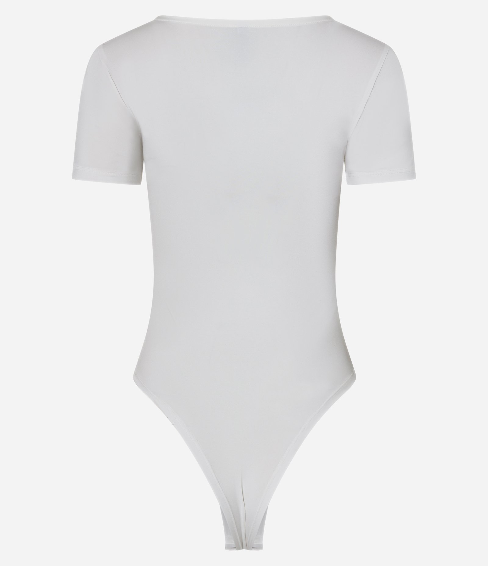 Body em Microfibra com Franzido no Busto Branco 5