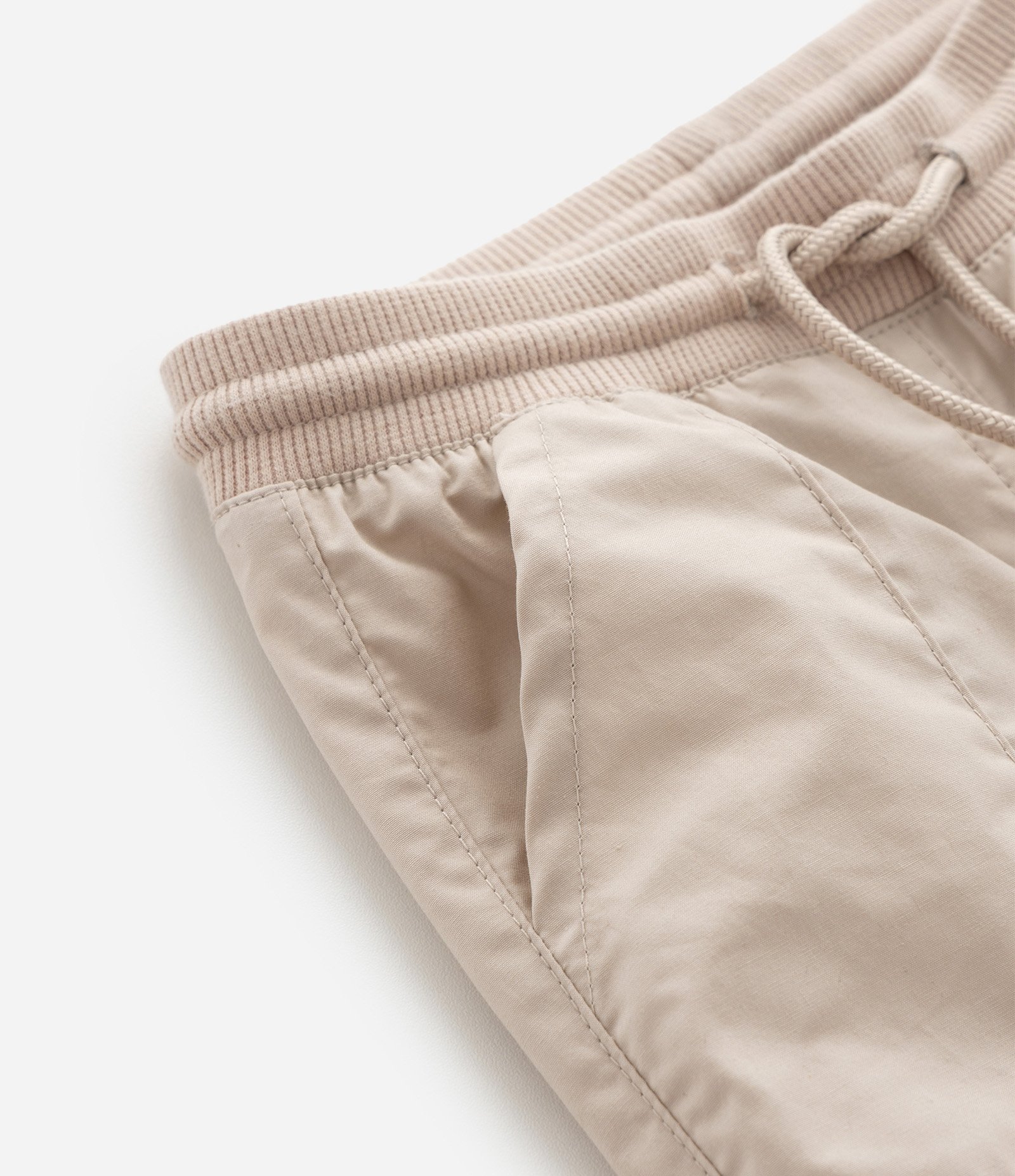 Calça Infantil Paper Touch com Bolsos – Tam RN a 18 Meses Bege 7