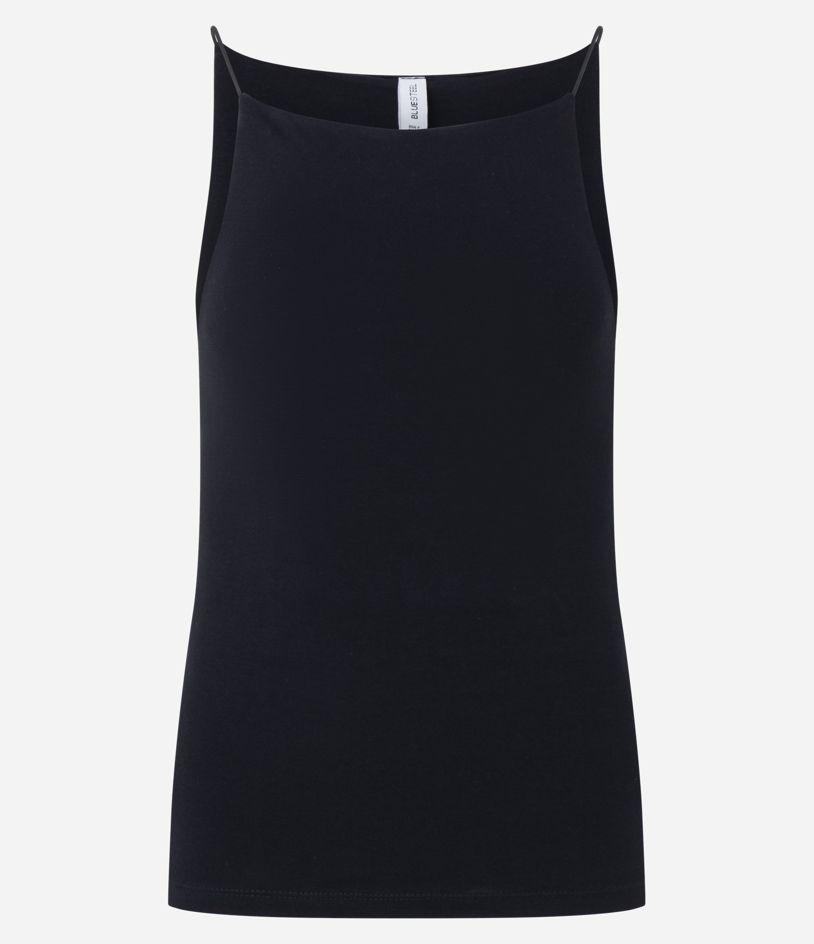 Blusa sem Manga com Decote Halter e Alça Elástico Preto 4