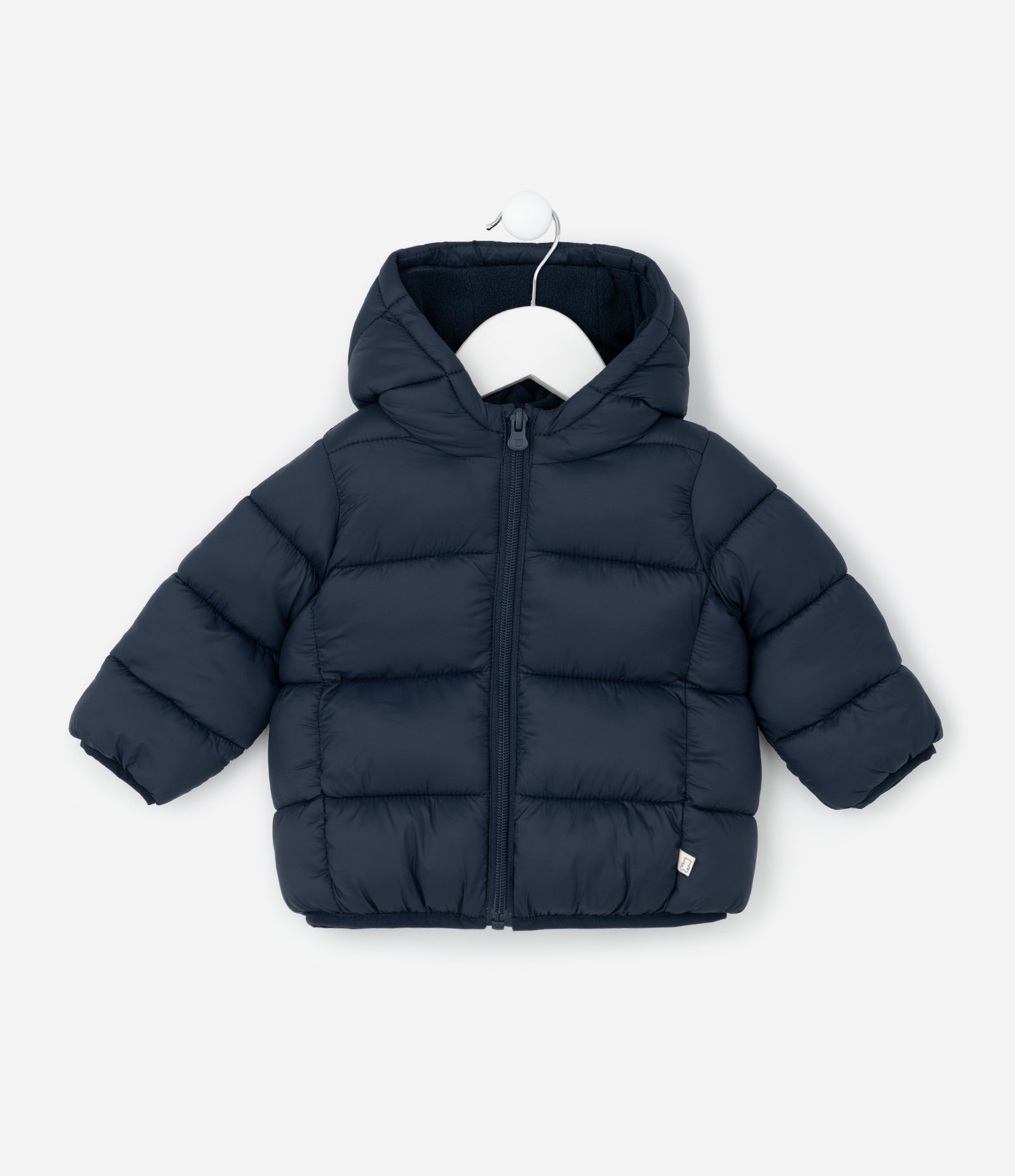 Jaqueta Infantil Puffer com Capuz – Tam 3 a 18 Meses Azul Marinho 1