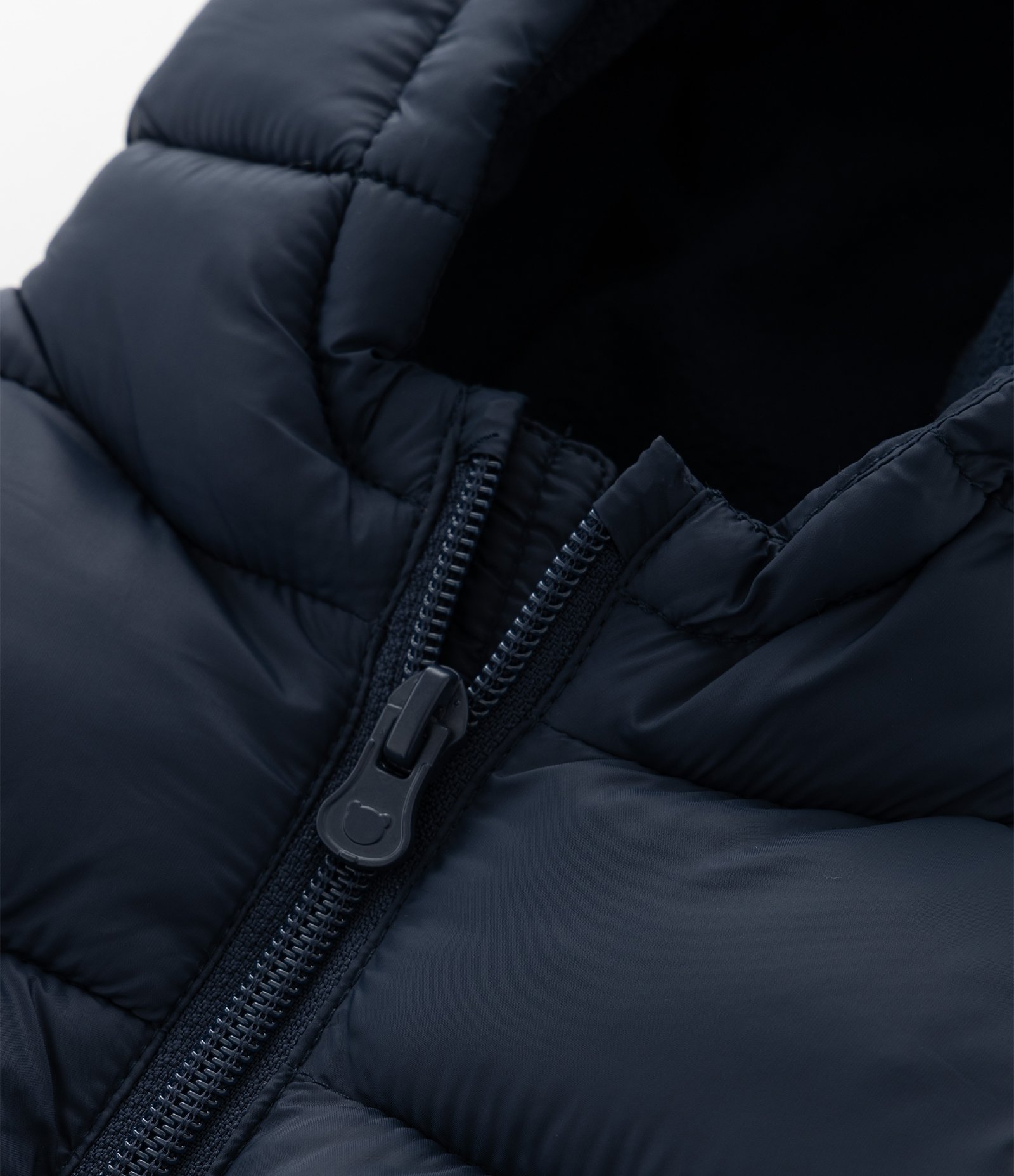 Jaqueta Infantil Puffer com Capuz – Tam 3 a 18 Meses Azul Marinho 4