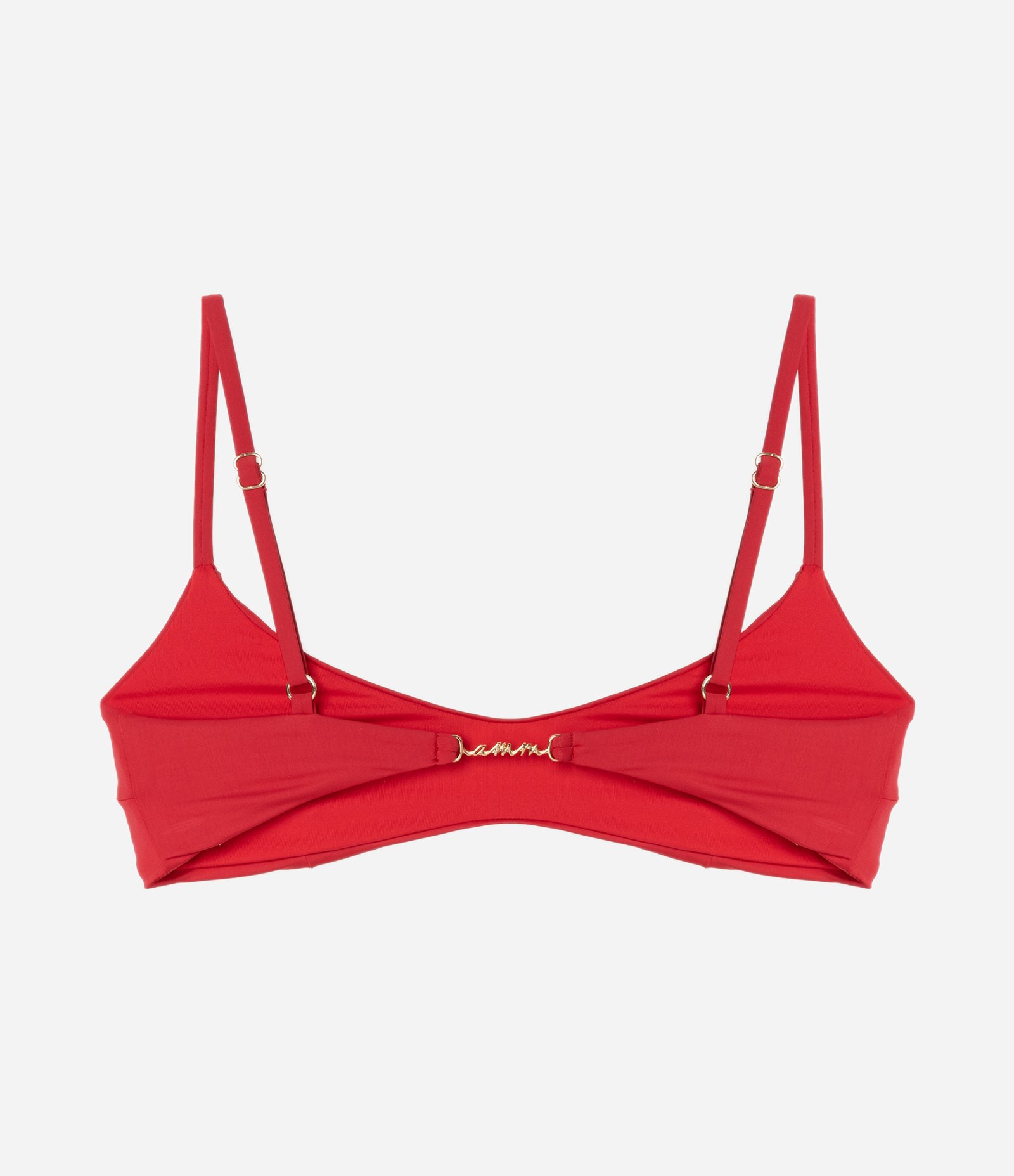 Biquíni Top Camisetinha em Microfibra com Franzidos Vermelho 5