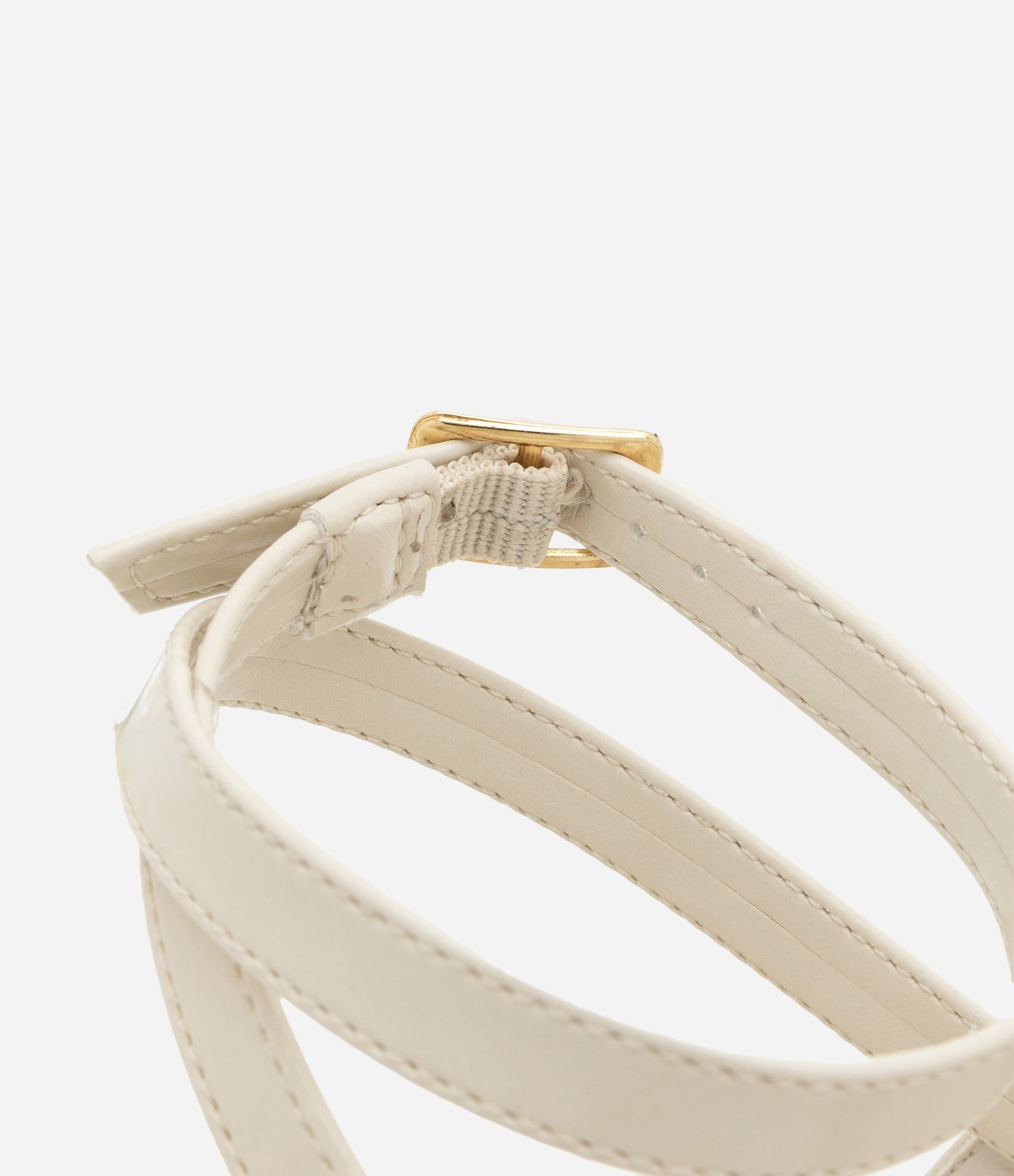 Sandália Rasteira Salomé com Detalhe Bold Off White 3