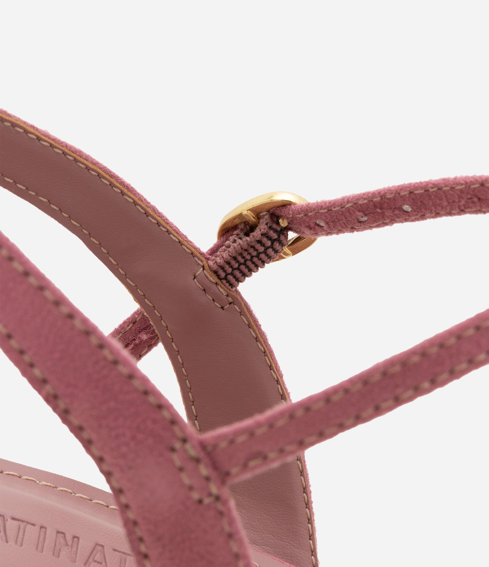 Sandália Anabela com Nózinho na Tira Frontal Rosa 4