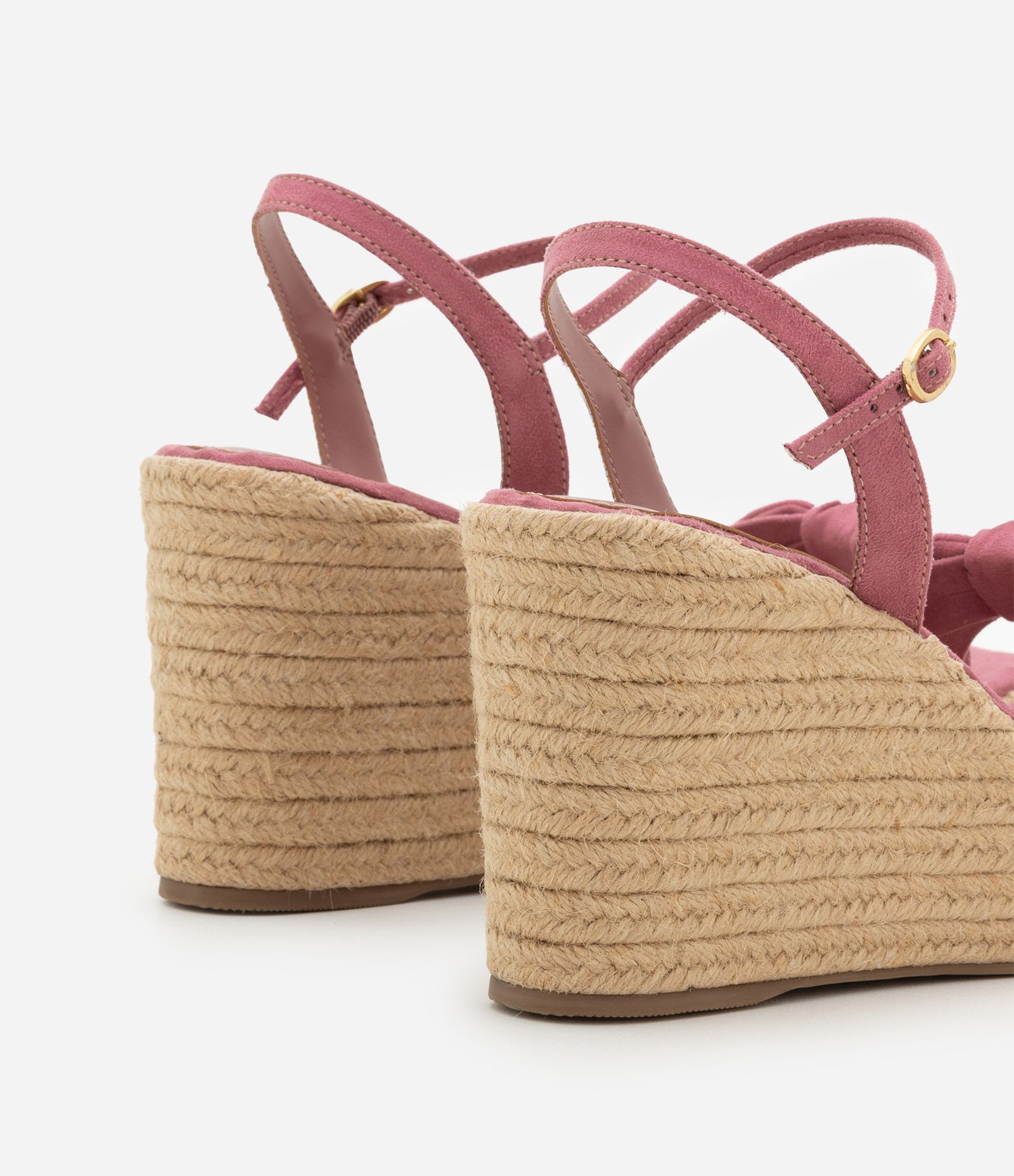 Sandália Anabela com Nózinho na Tira Frontal Rosa 5