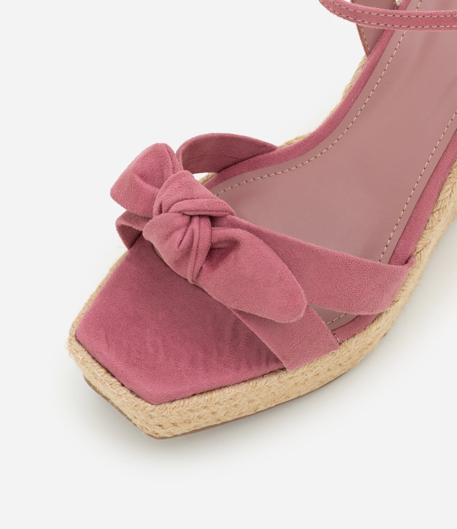 Sandália Anabela com Nózinho na Tira Frontal Rosa 6