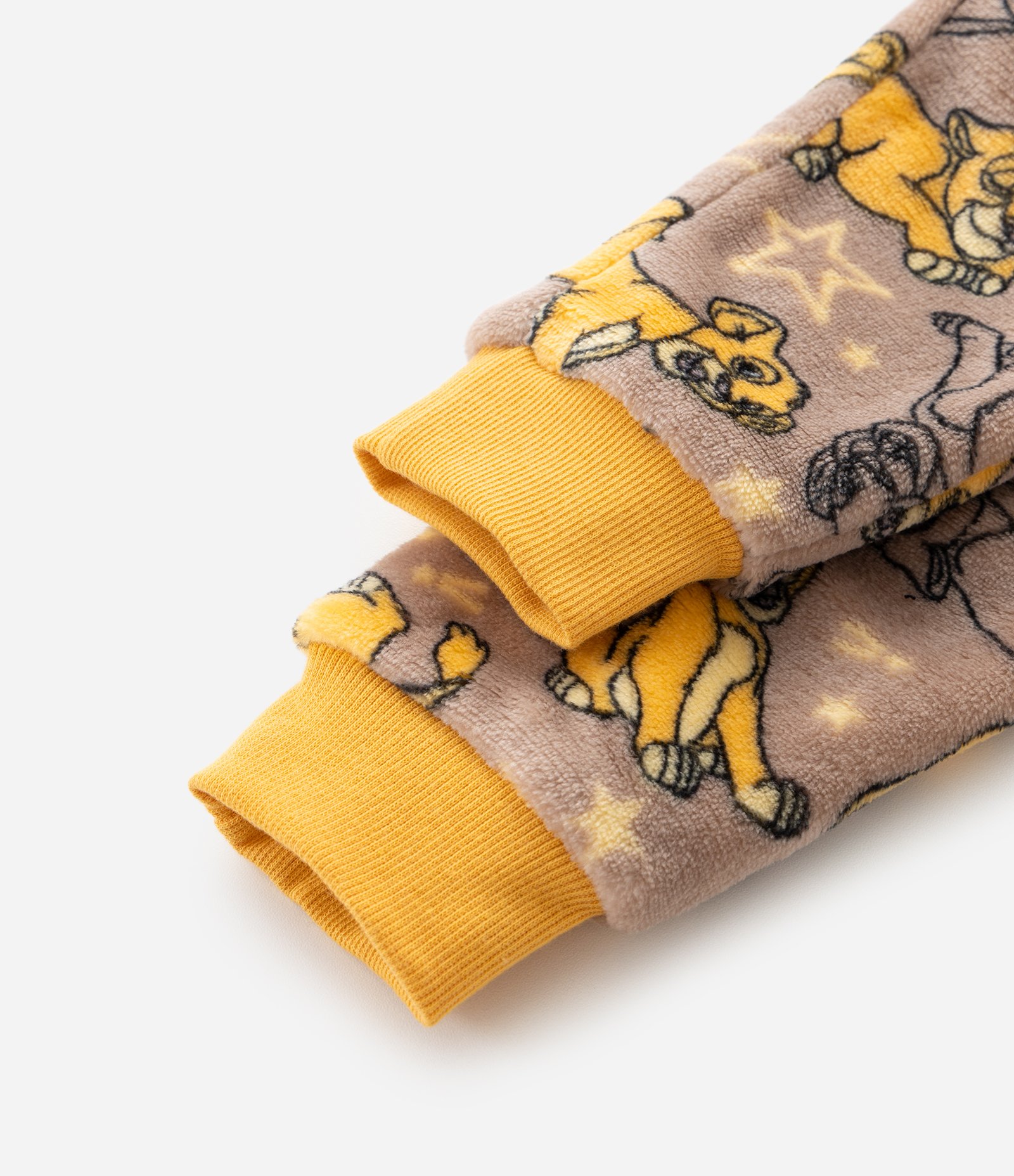 Pijama Infantil Rei Leão com Simba e Orelhas 3D – Tam 1 a 4 Anos Amarelo/Marrom 8