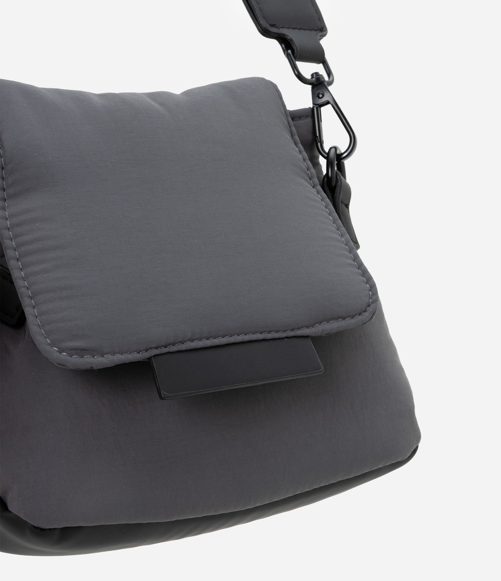 Bolsa Shoulder Bag com bolso Cinza 5