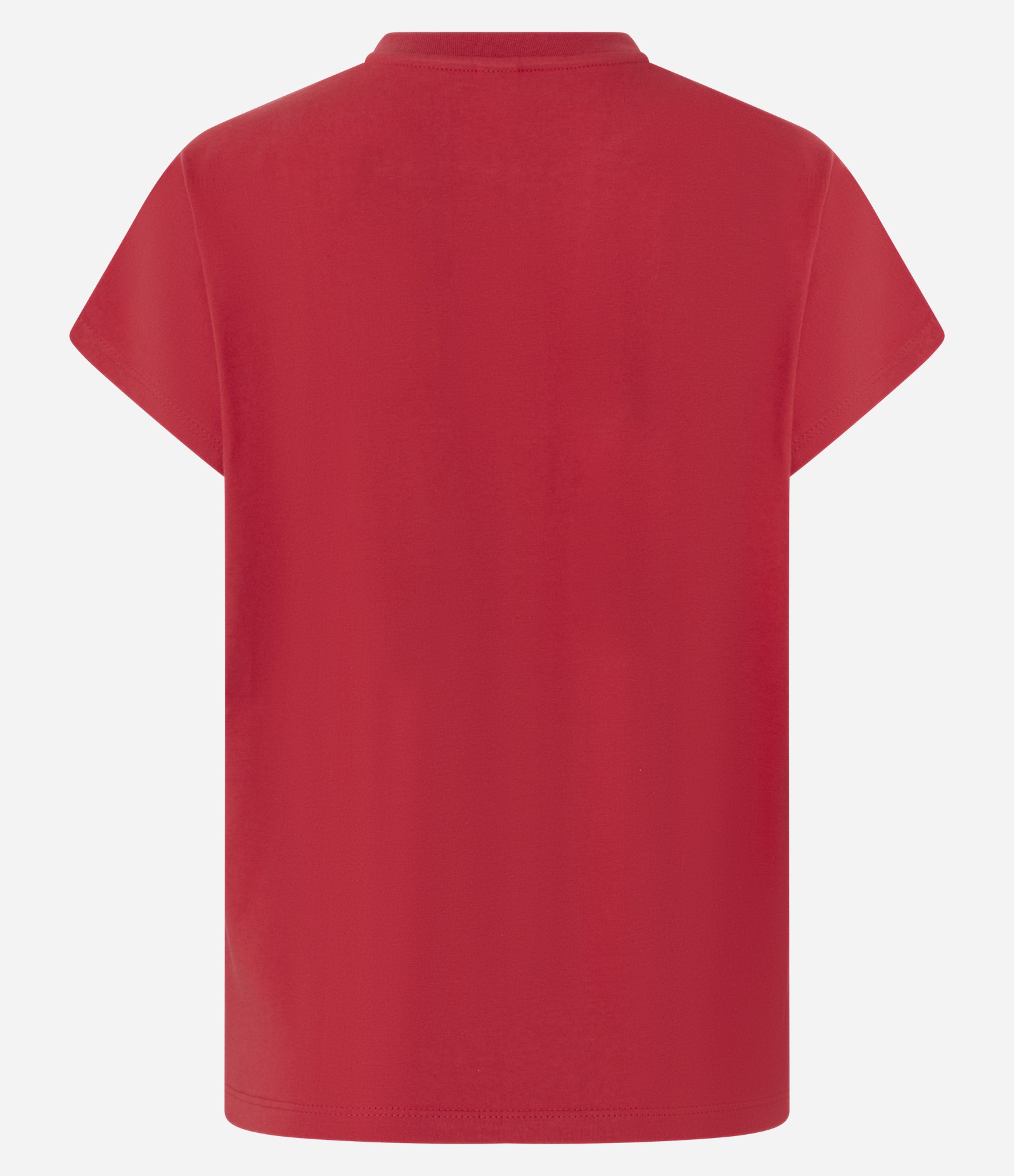 Blusa Slim em Viscose com Bordado Folhagem Vermelho 6