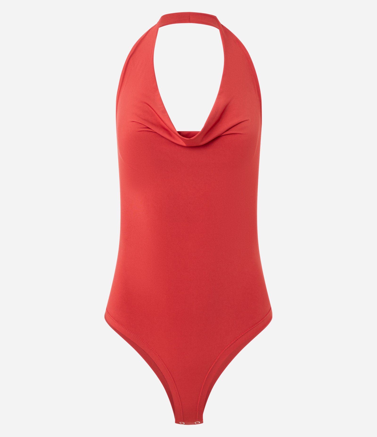 Body Frente Única em Jersey com Decote Degagê Vermelho 5