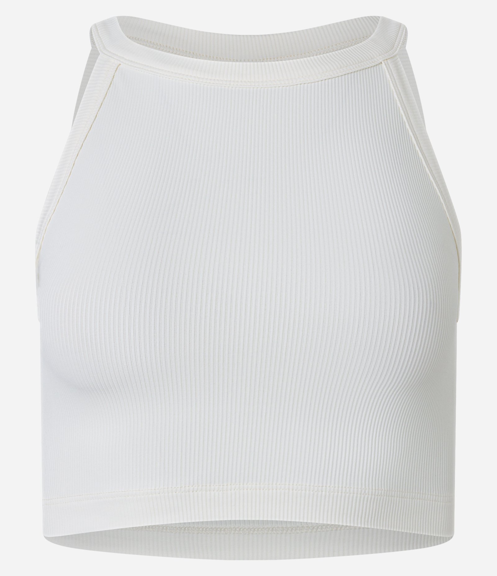 Blusa em Ribana com Gola Halter Branco 5