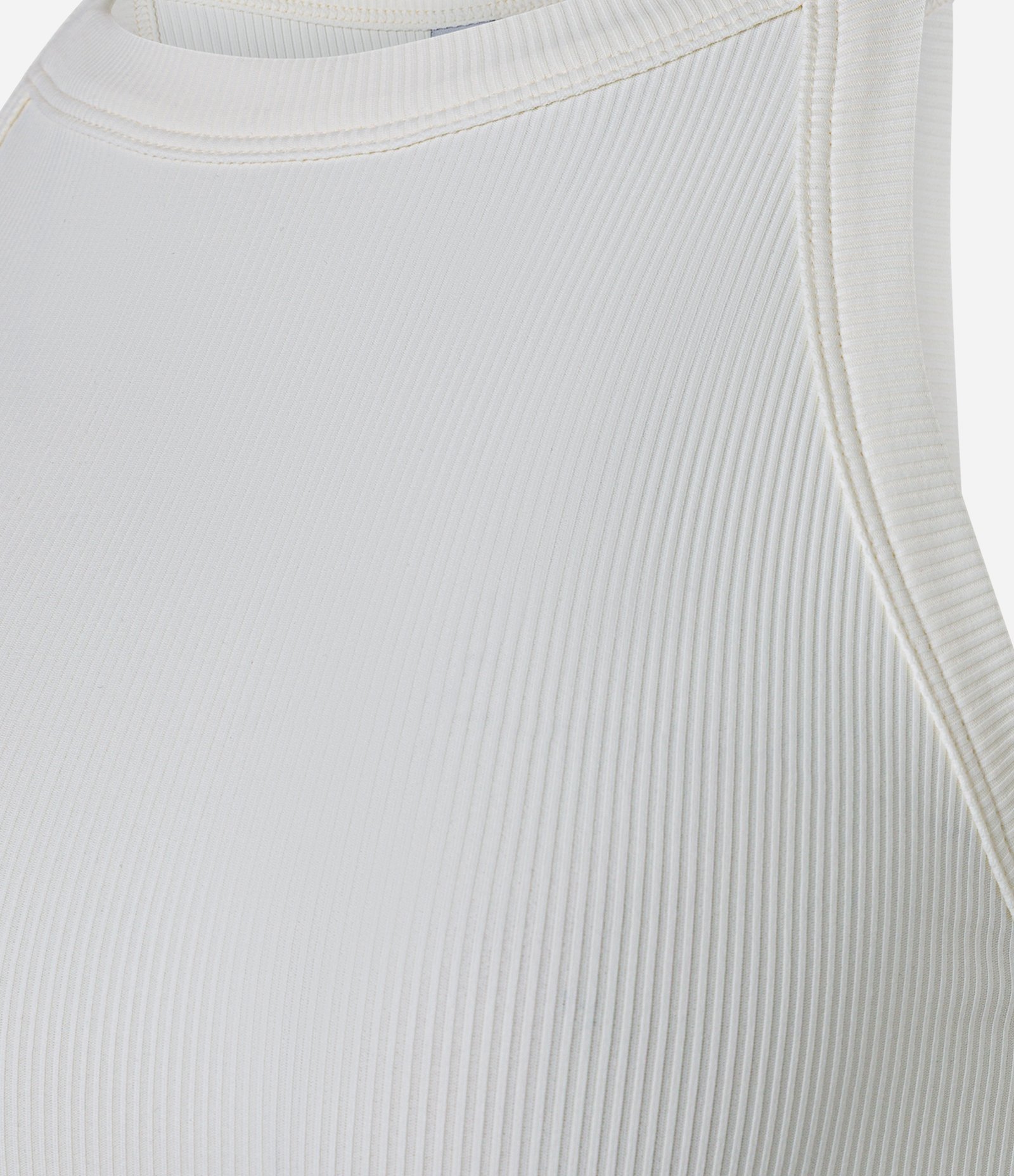 Blusa em Ribana com Gola Halter Branco 6