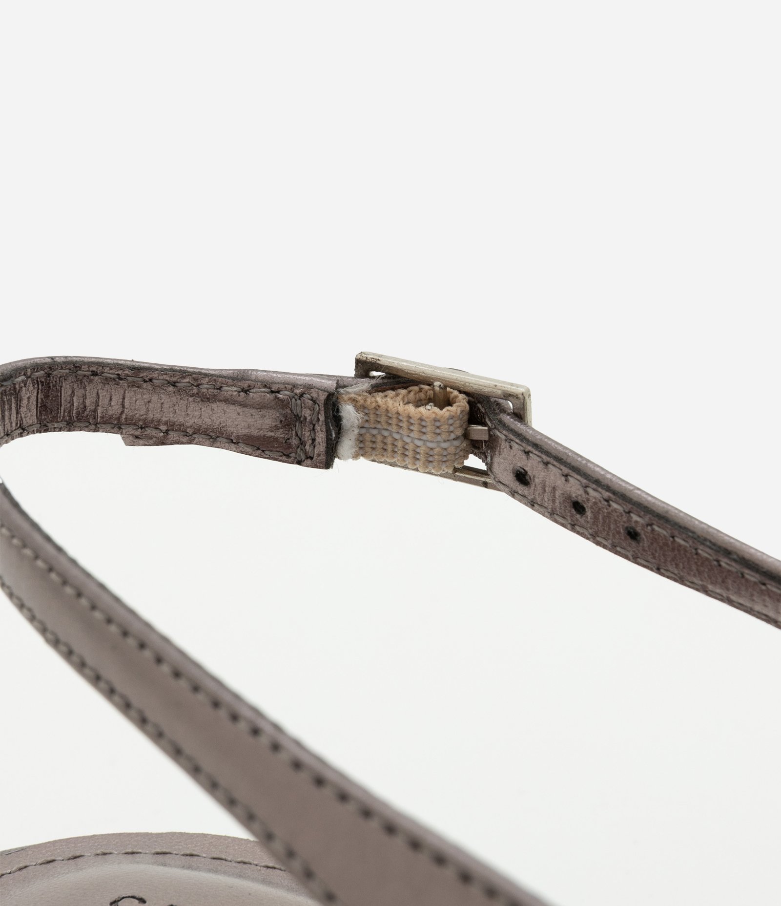 Sapatilha Slingback com Nó de Strass Prata 3