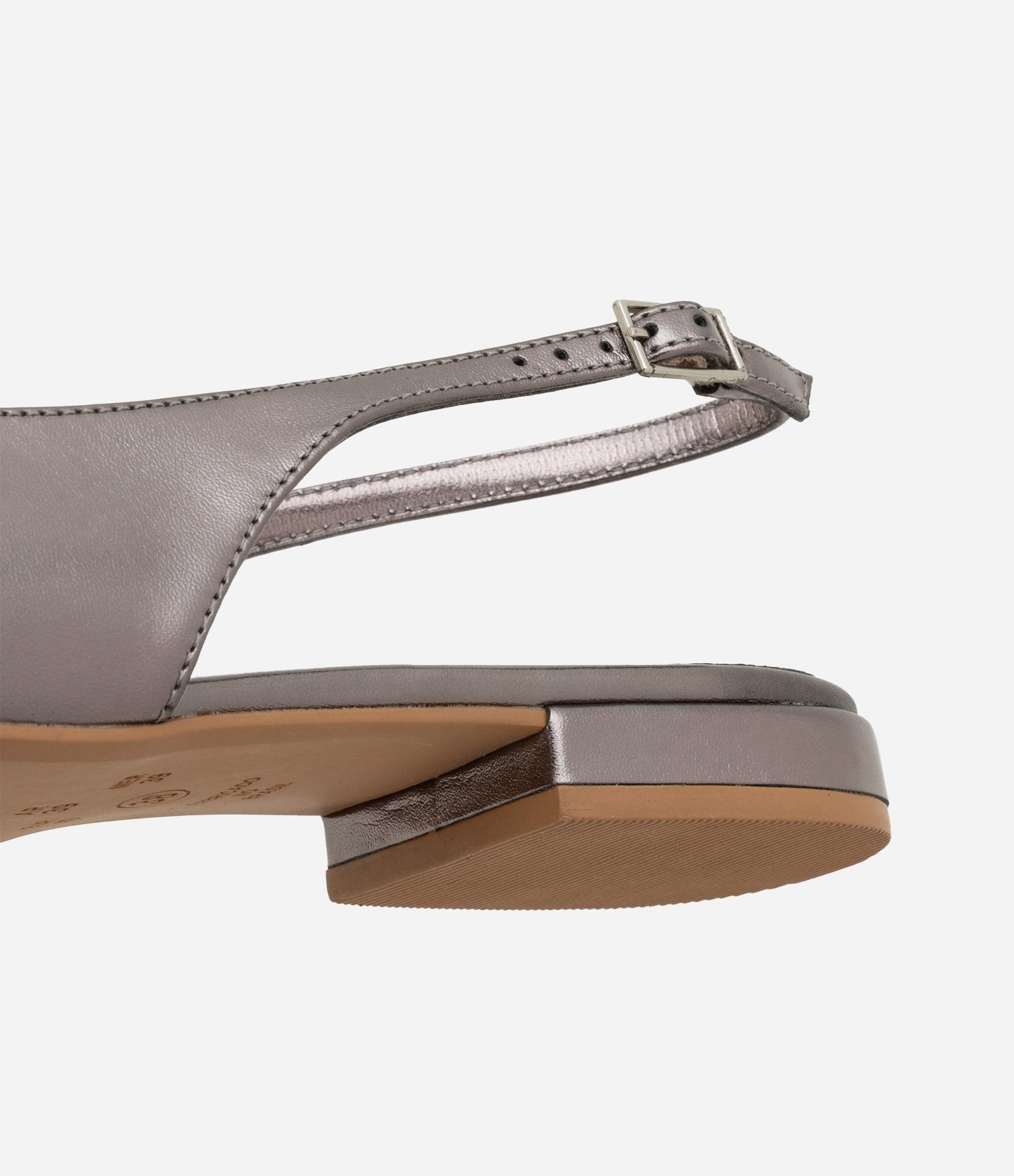 Sapatilha Slingback com Nó de Strass Prata 5