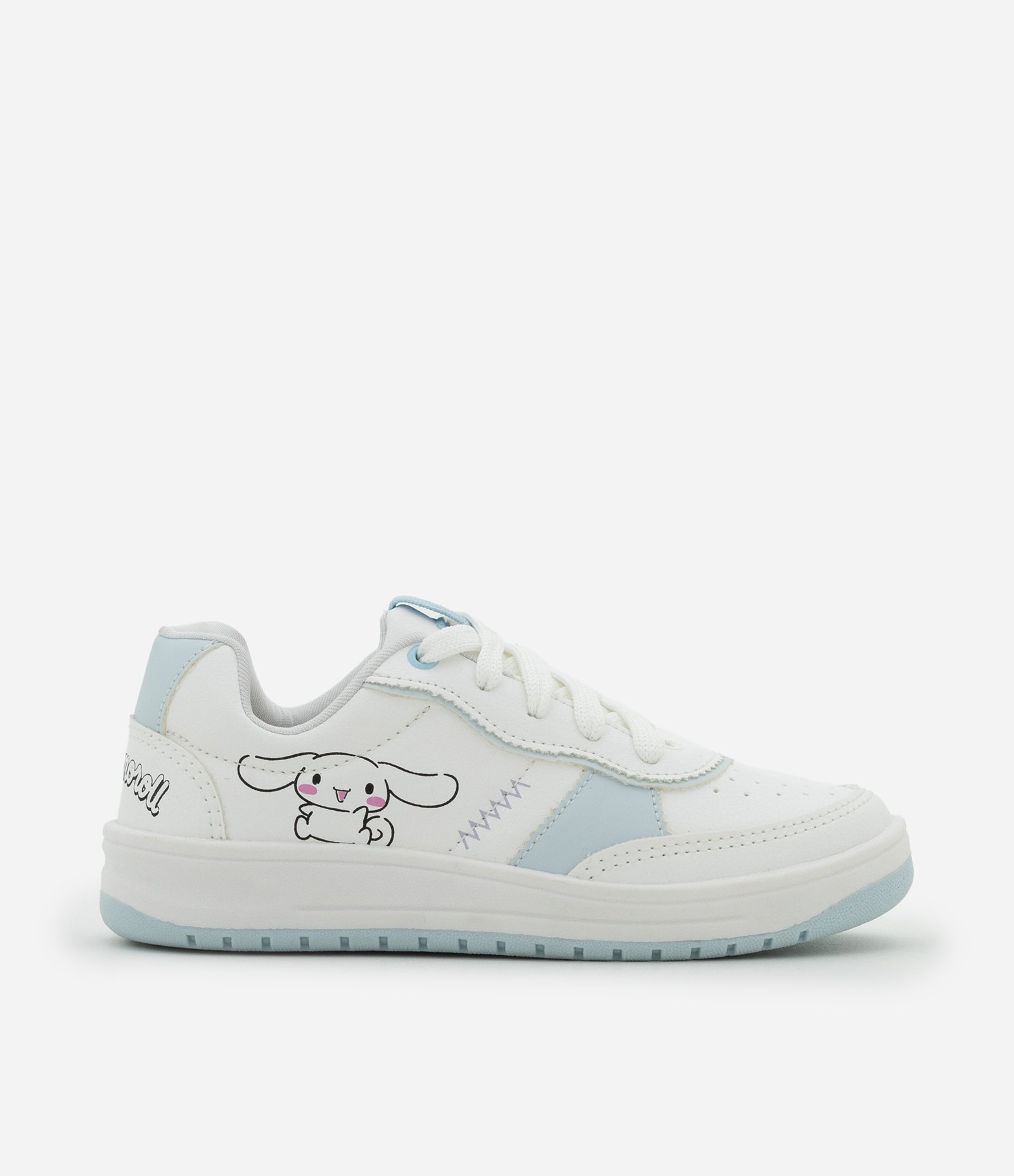 Tênis Infantil em PU com Estampa Cinnamoroll - Tam 28 ao 34 Branco/Azul 5
