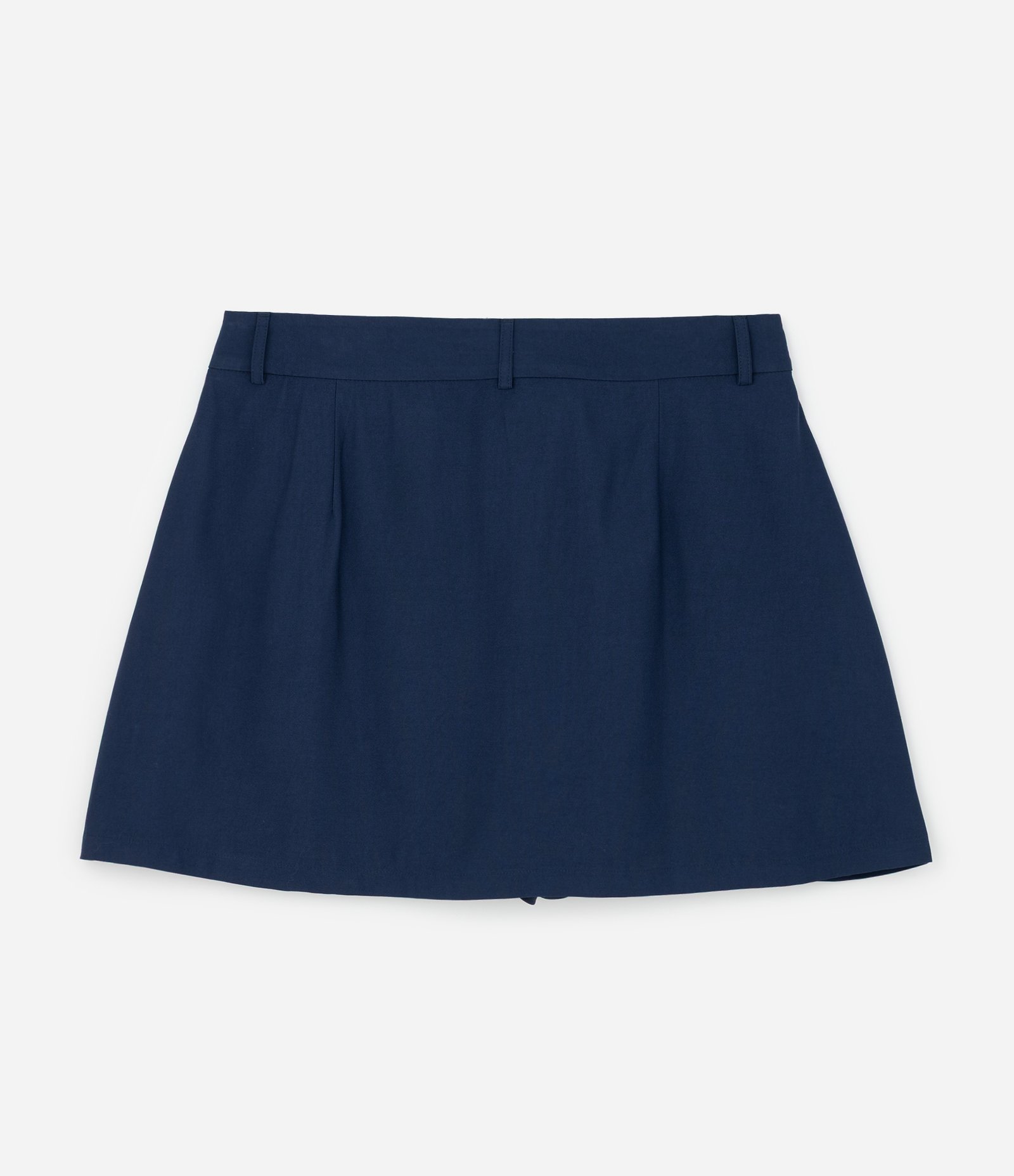 Short Saia Alfaiatado Curve & Plus Size Azul 2