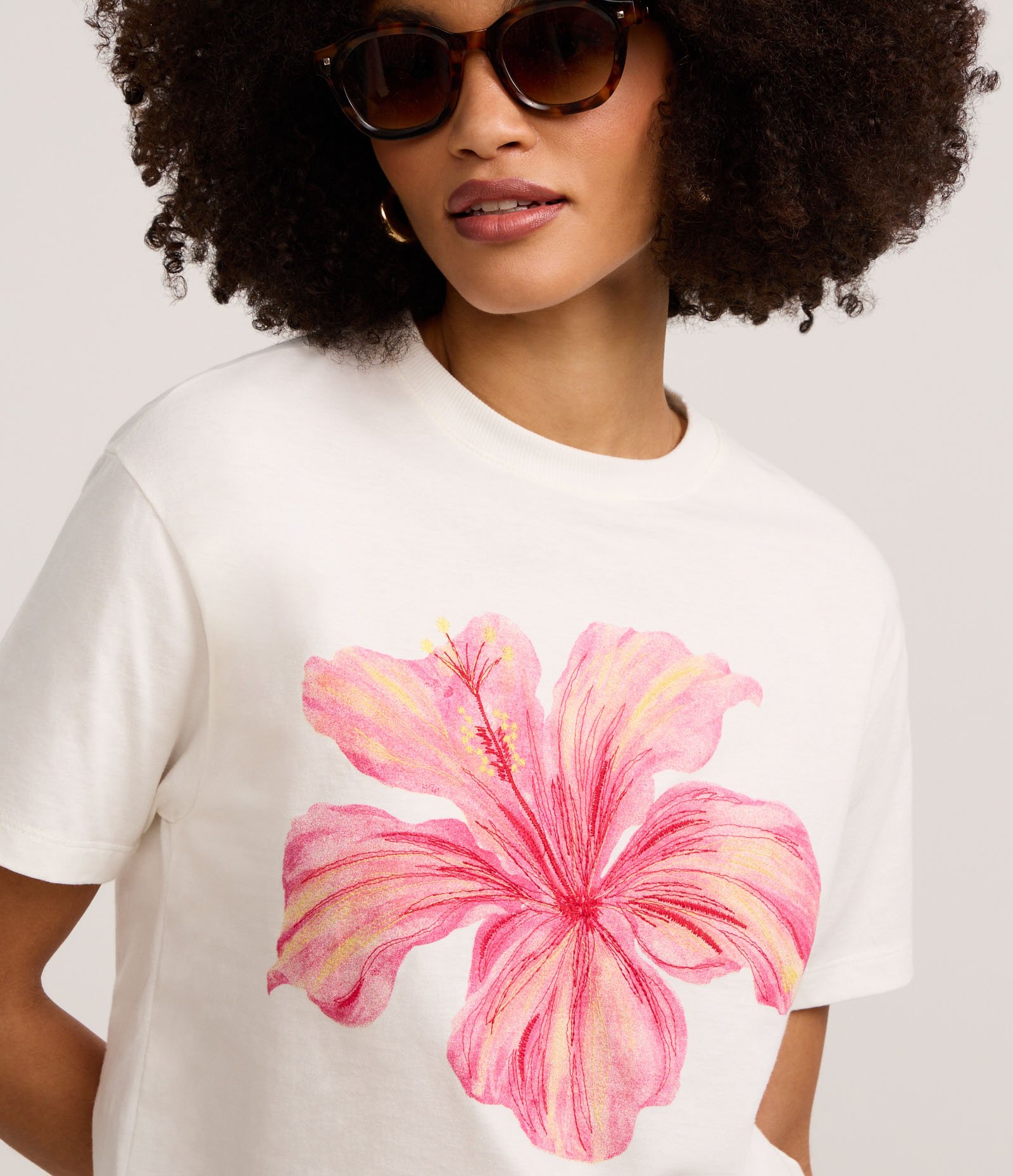 Blusa Boxy em Algodão com Estampa Floral Multicores 3