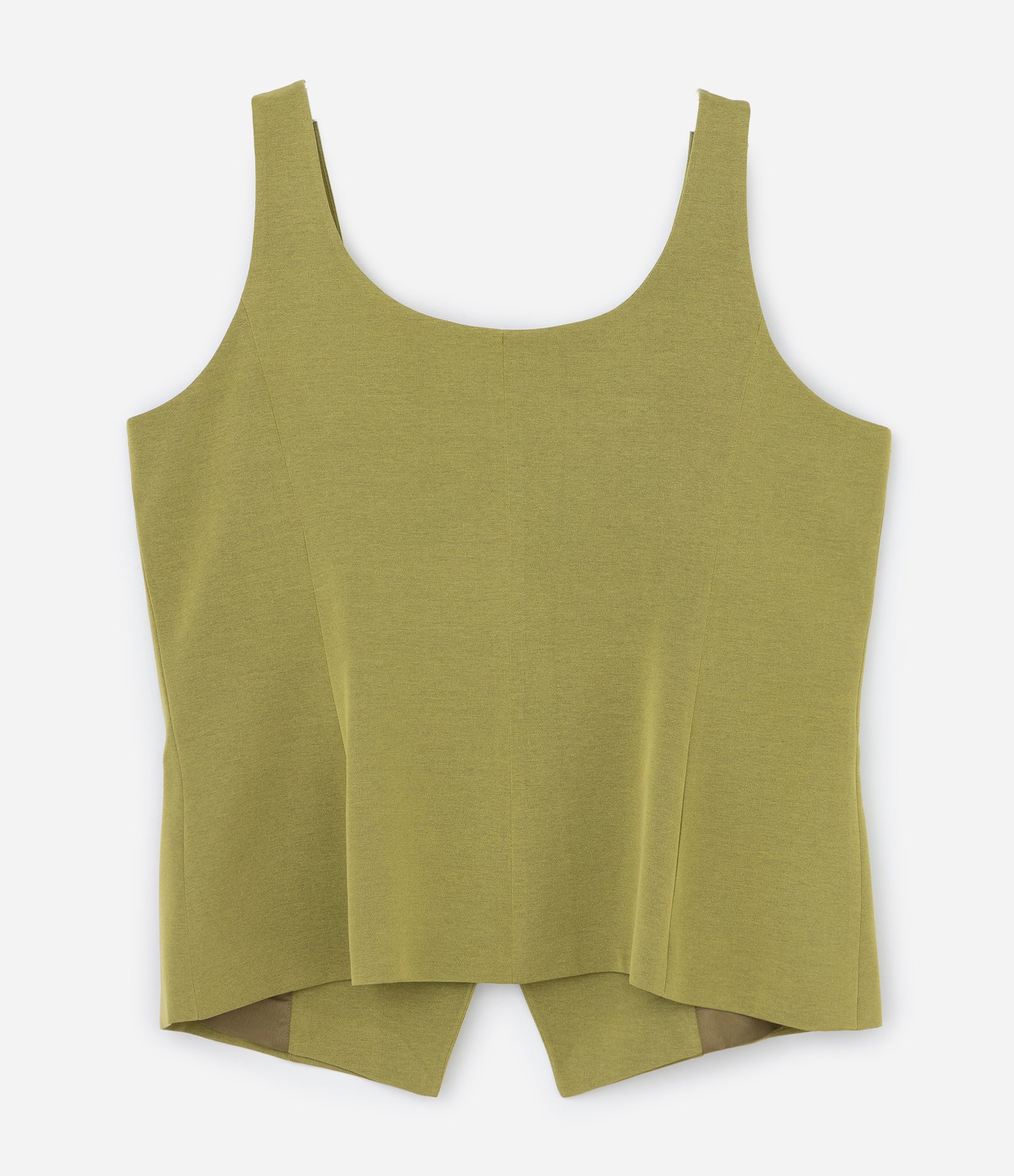 Blusa Regata Alfaiatada com Botões Curve & Plus Size Verde 6