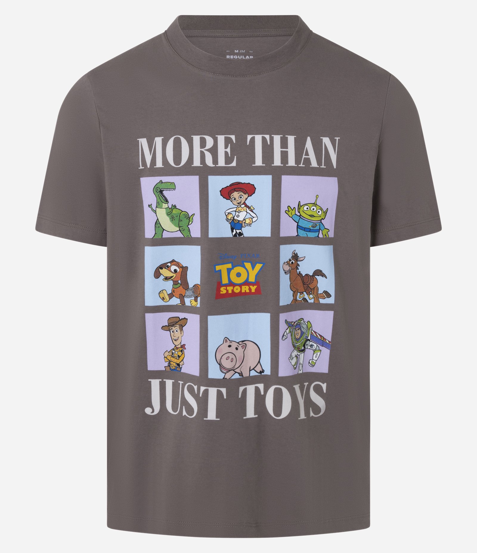 Camiseta em Algodão com Estampa Toy Story Cinza 4