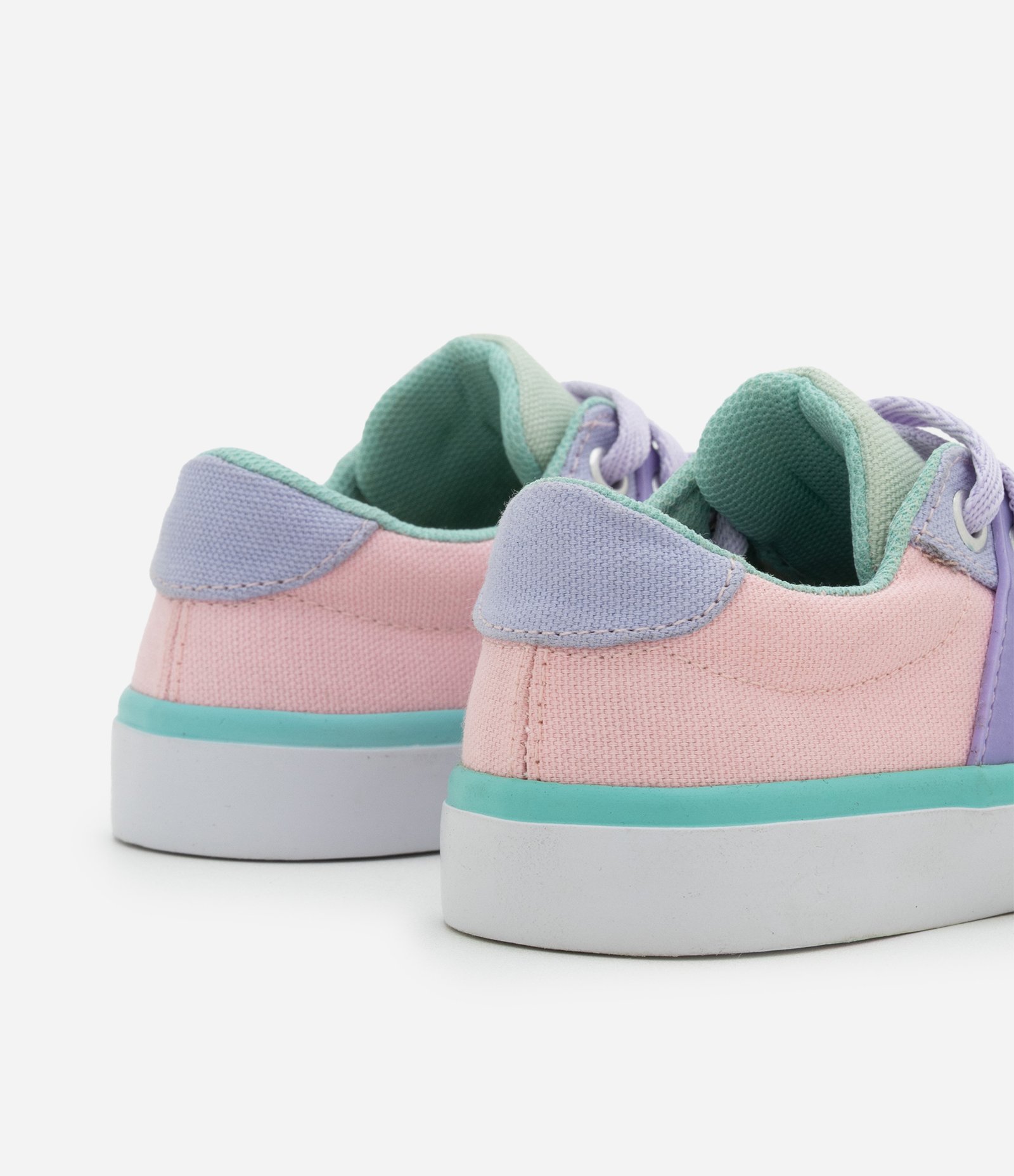 Tênis Casual Infantil com Recortes Contrastantes - Tam 20 ao 27 Multicores 2