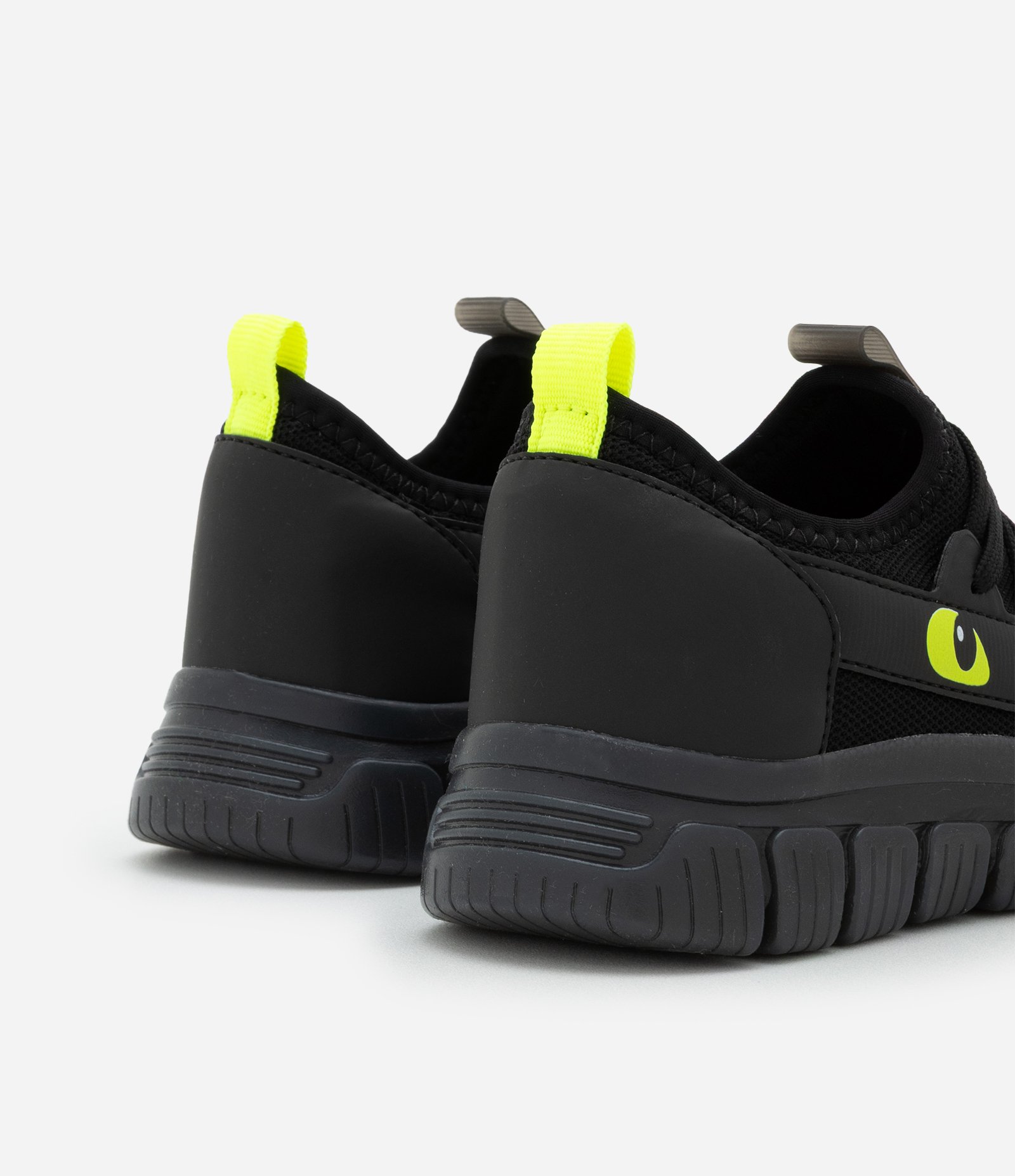 Tênis Infantil Calce Fácil com Olhos de Dragão e Sola com Luzinhas Led -Tam 20 ao 27 Preto 3