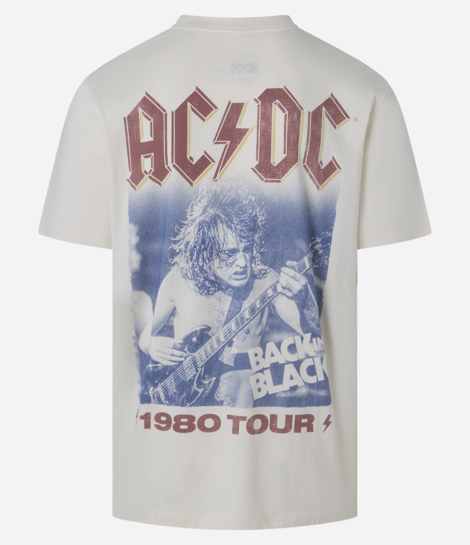 Camiseta Comfort em Algodão com Estampa AC/DC Cinza 8