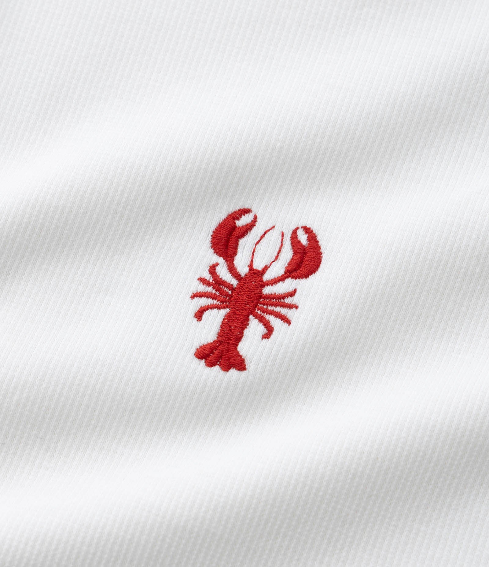 Blusa em Ribana com Bordado de Lagosta Curve & Plus Size Branco 8