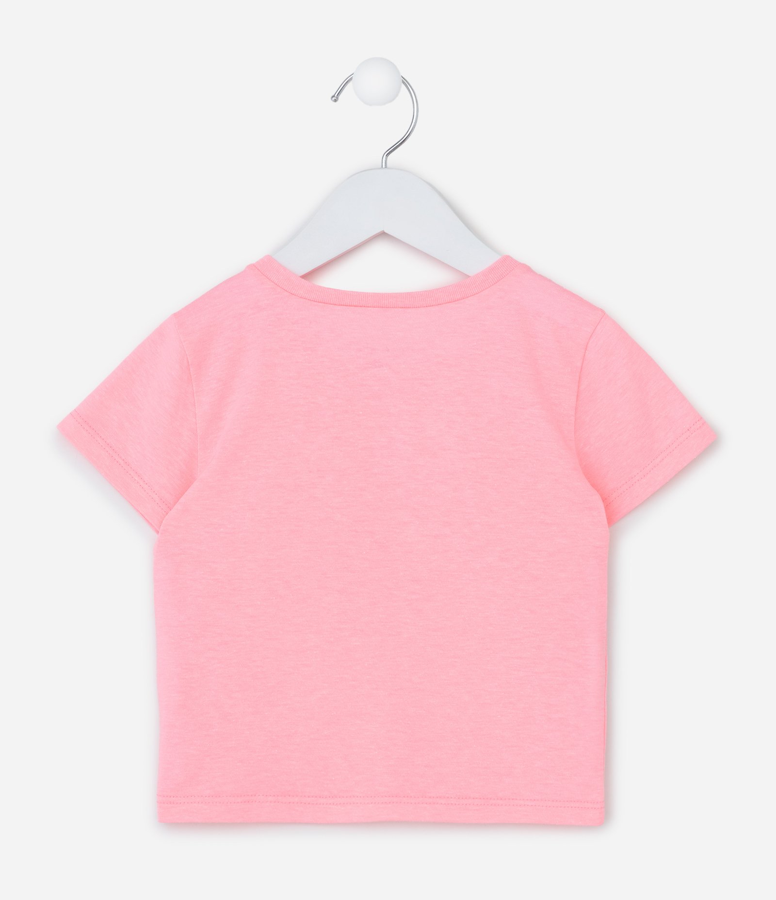 Camiseta Infantil com Estampa Lettering Cool Kids - Tam 1 a 6 Anos Rosa Neon 2
