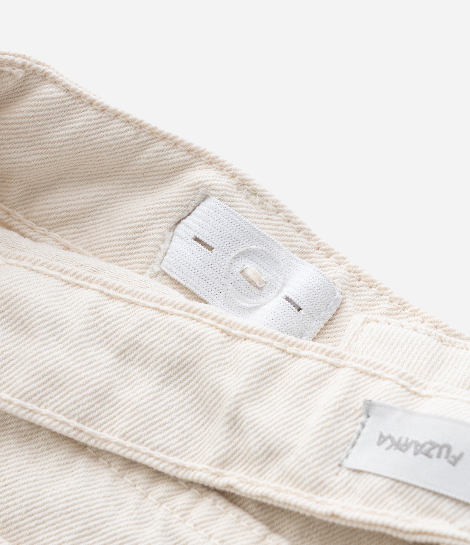 Calça Infantil Wide Leg em Sarja com Broderie na Barra - Tam 7 a 14 Anos Bege 6