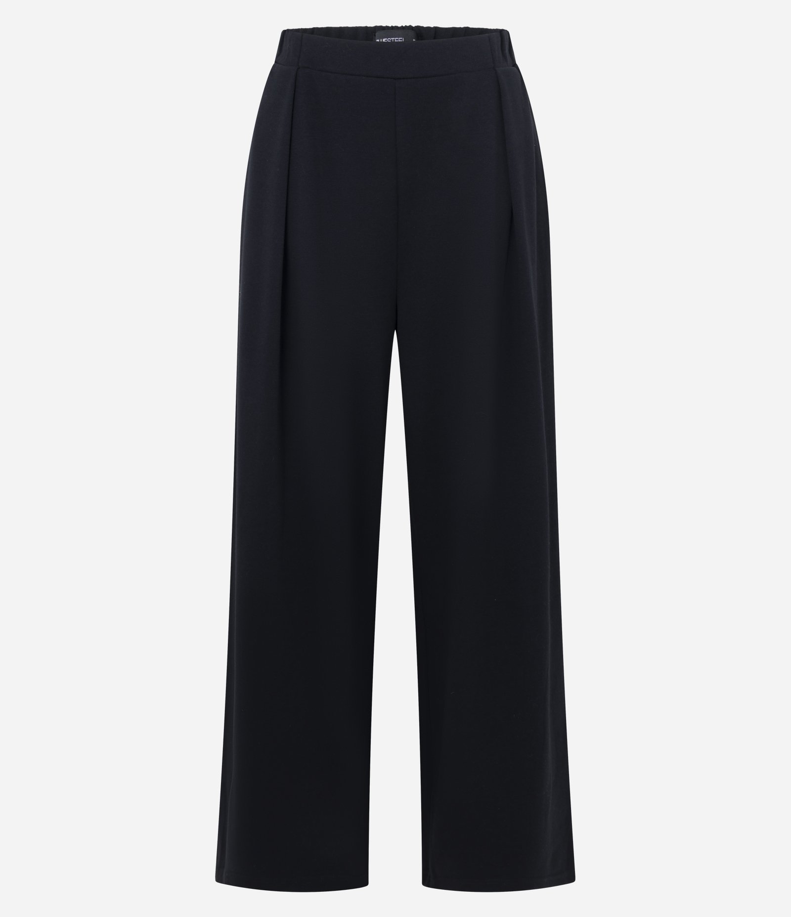 Calça em Moletom com Vinco e Cós Ajustável Preto 1