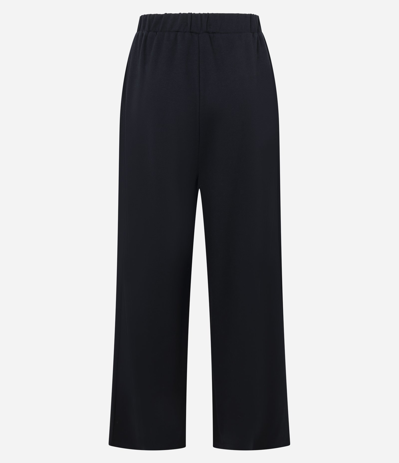 Calça em Moletom com Vinco e Cós Ajustável Preto 2