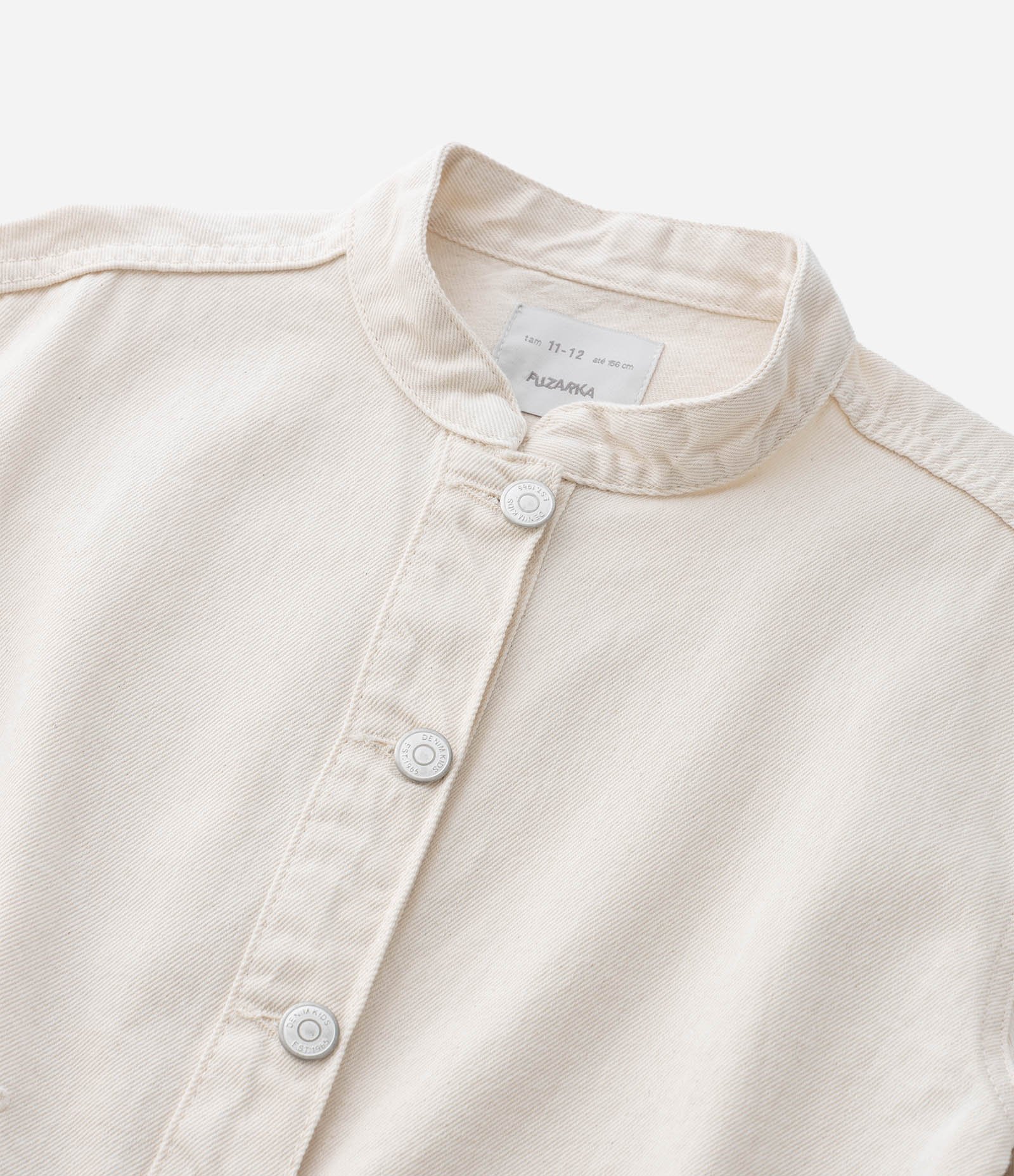 Jaqueta Infantil Bomber em Sarja com Bordado Broderie - Tam 7 a 14 Anos Bege 7