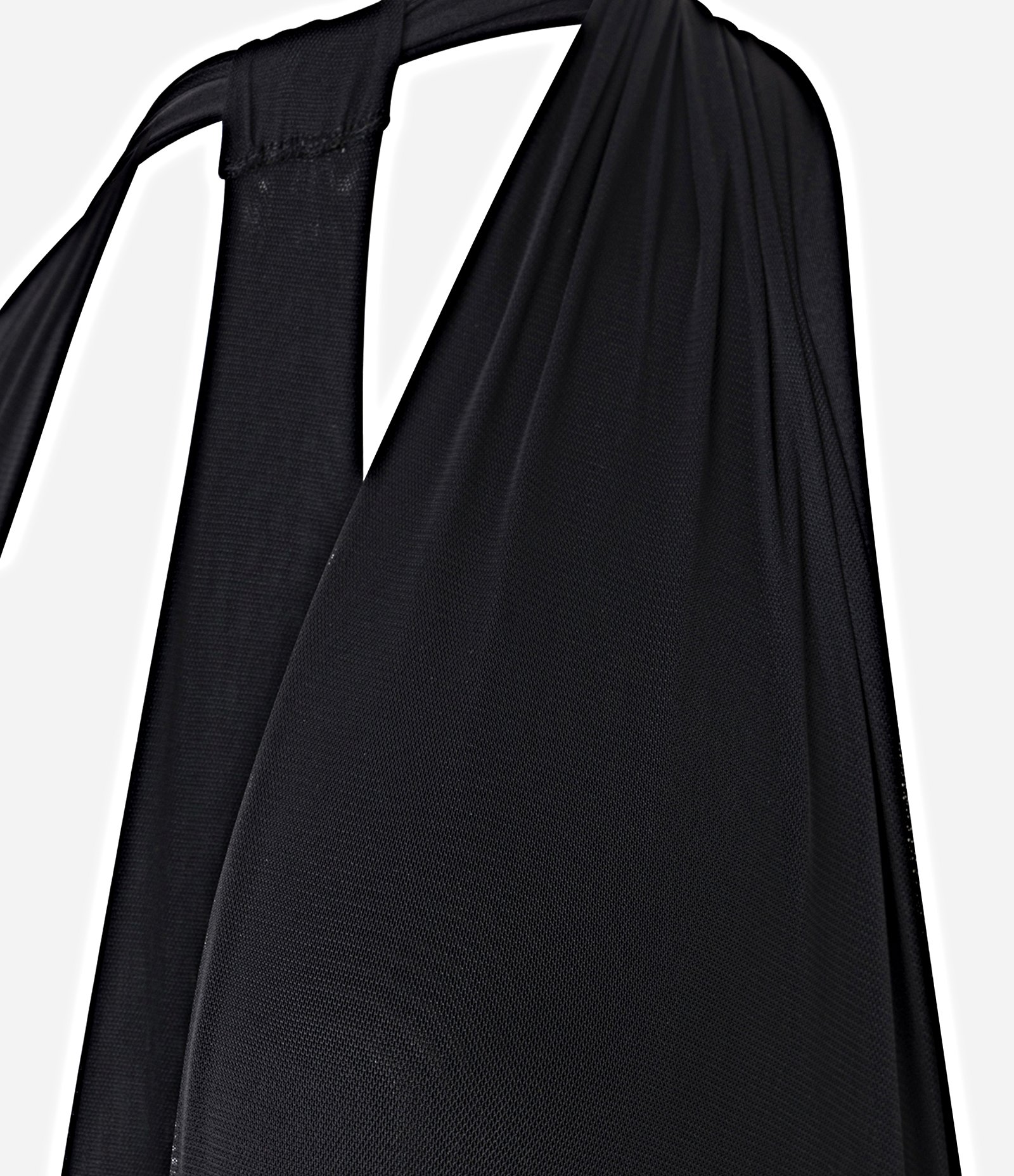 Body em Tule Frente Única com Costas Diferenciadas Preto 6