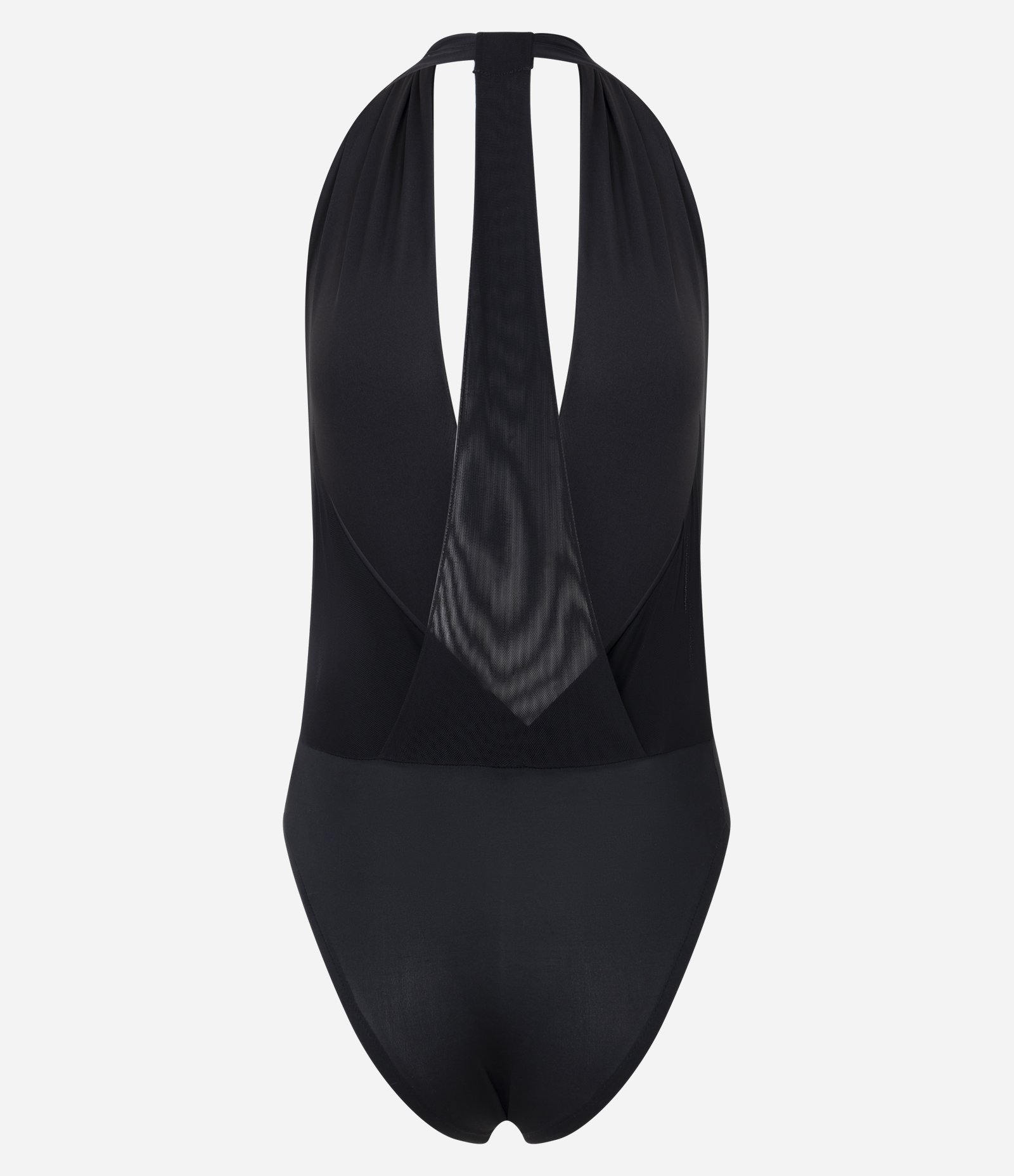 Body em Tule Frente Única com Costas Diferenciadas Preto 7