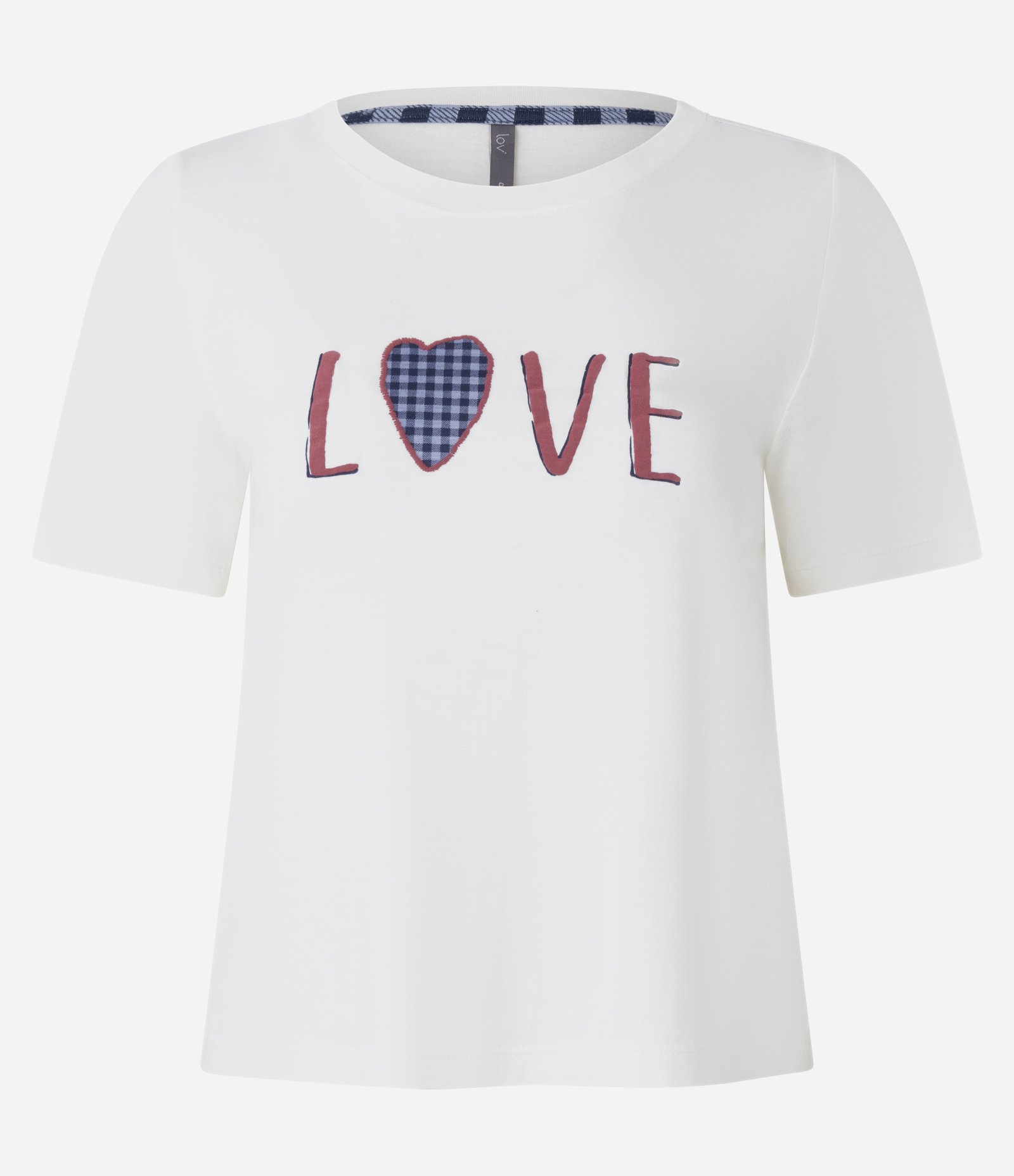 Blusa de Pijama em Viscose com Estampa Love Branco 4